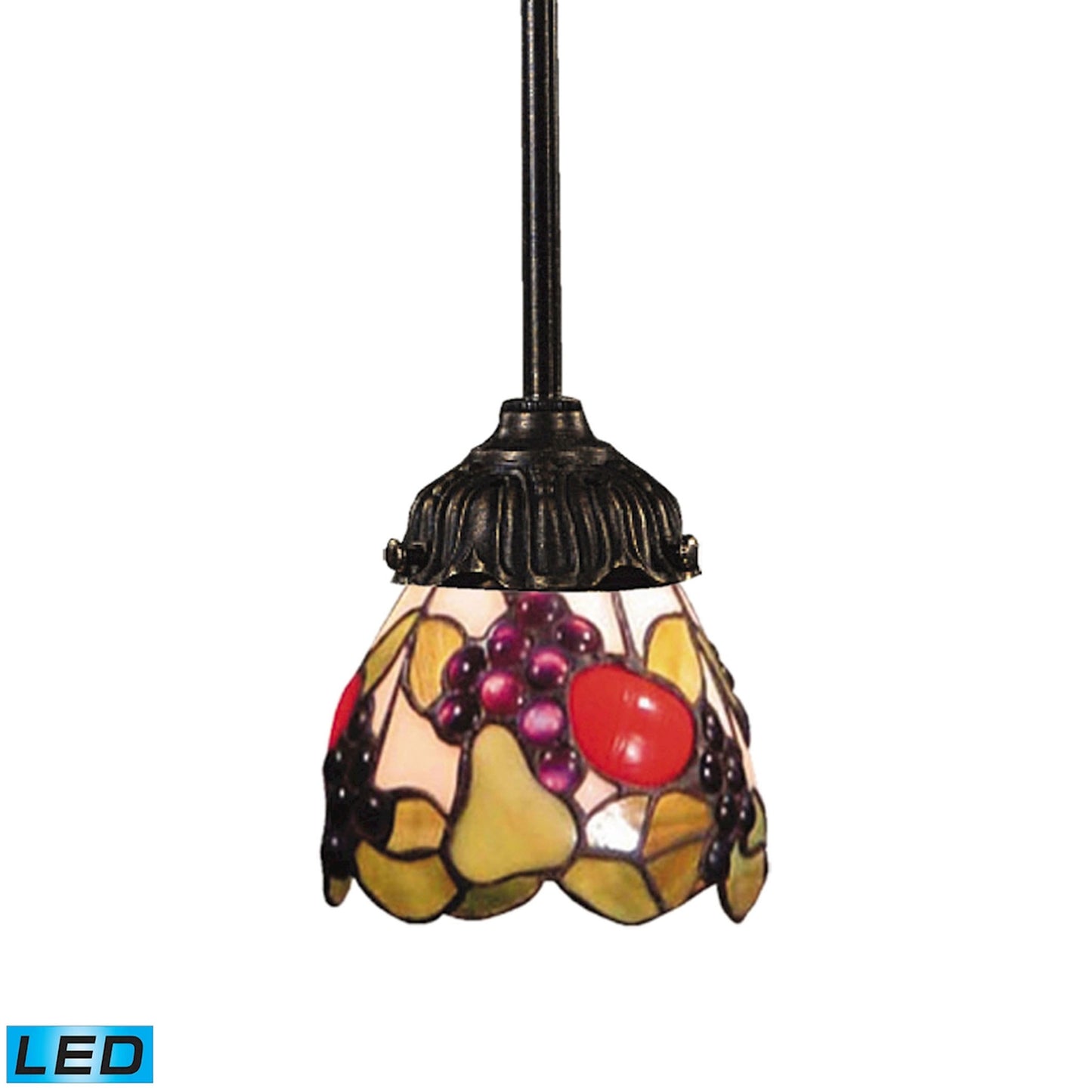 Mix-N-Match 6'' Wide 1-Light Mini Pendant - Tiffany Bronze - Includes LED Bulb