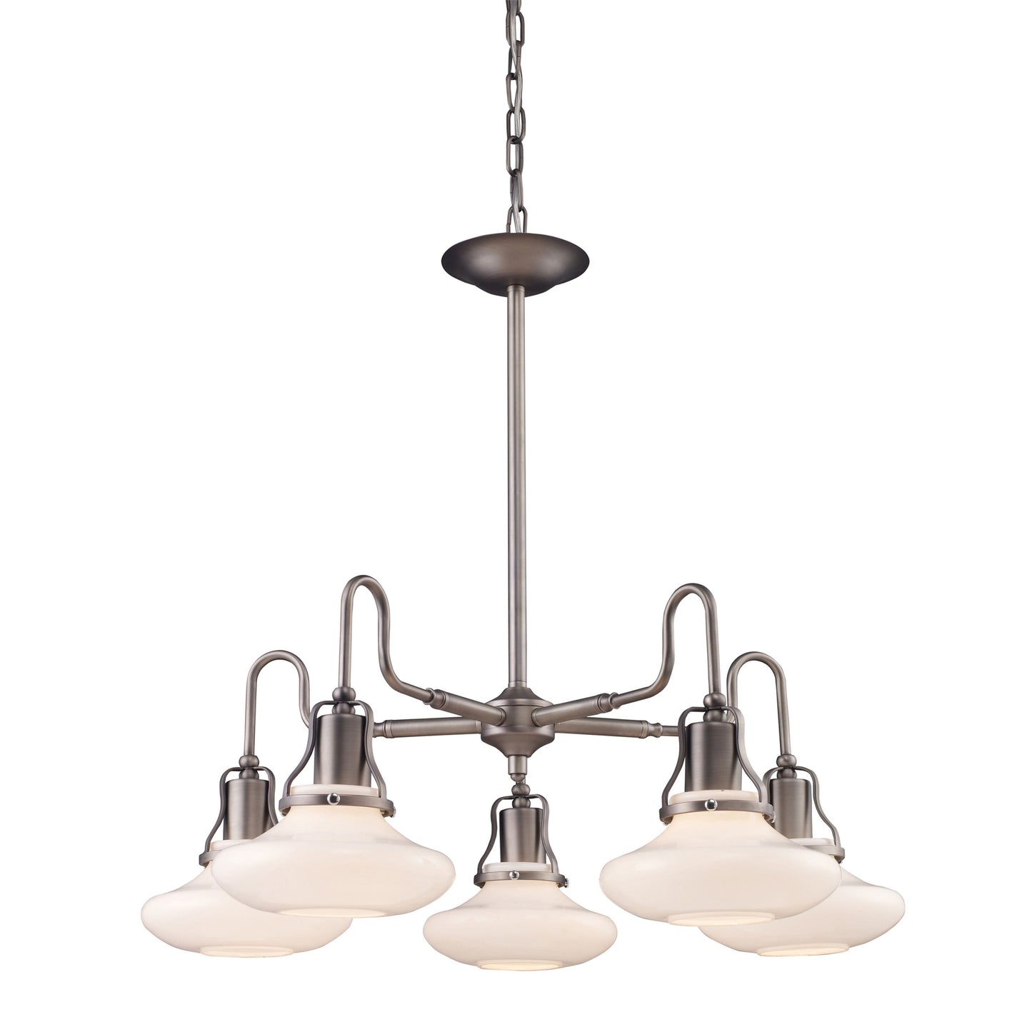 Centennial Park 24'' Wide 5-Light Chandelier - Antique Pewter