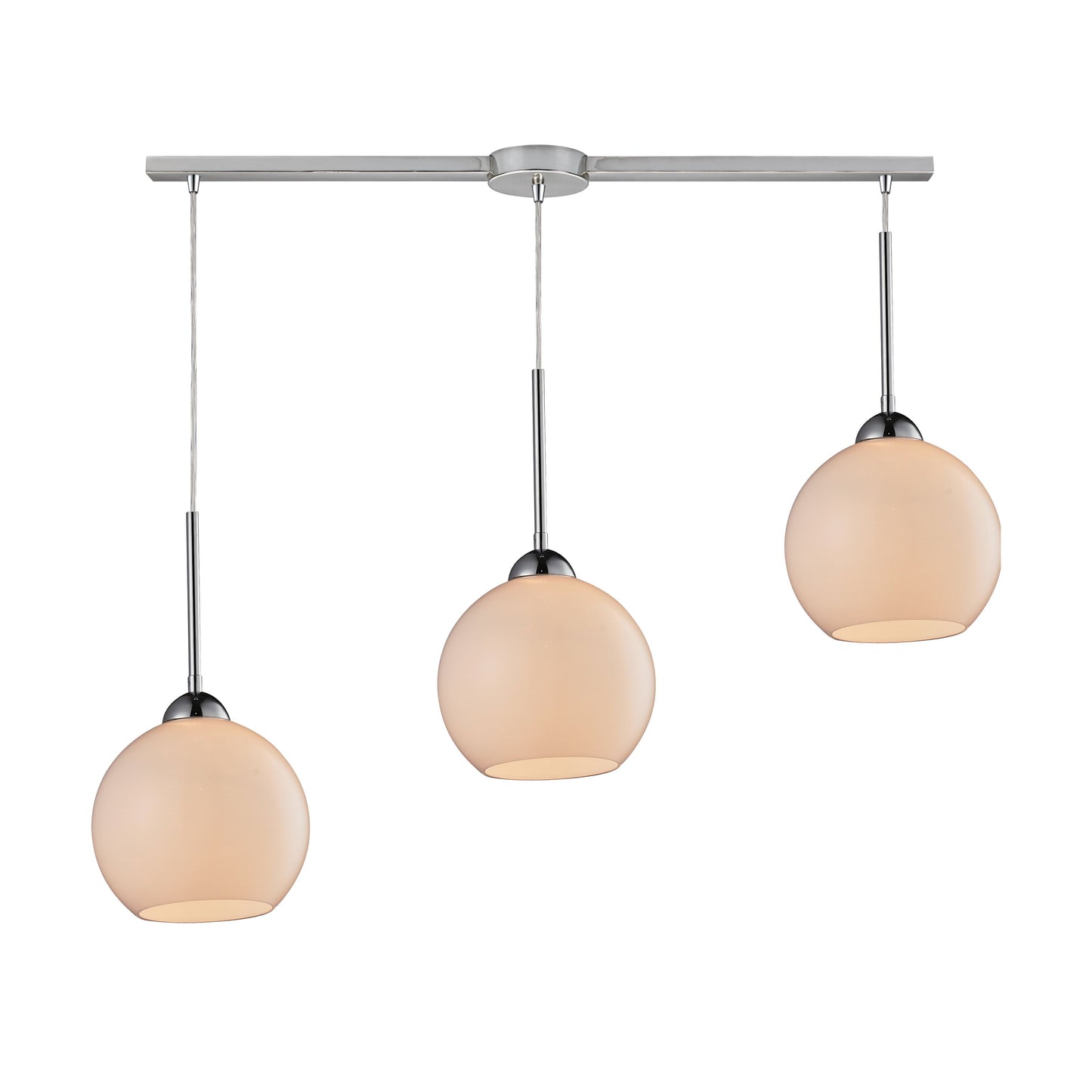 Cassandra 36'' Wide 3-Light Slim Linear Pendant - Polished Chrome
