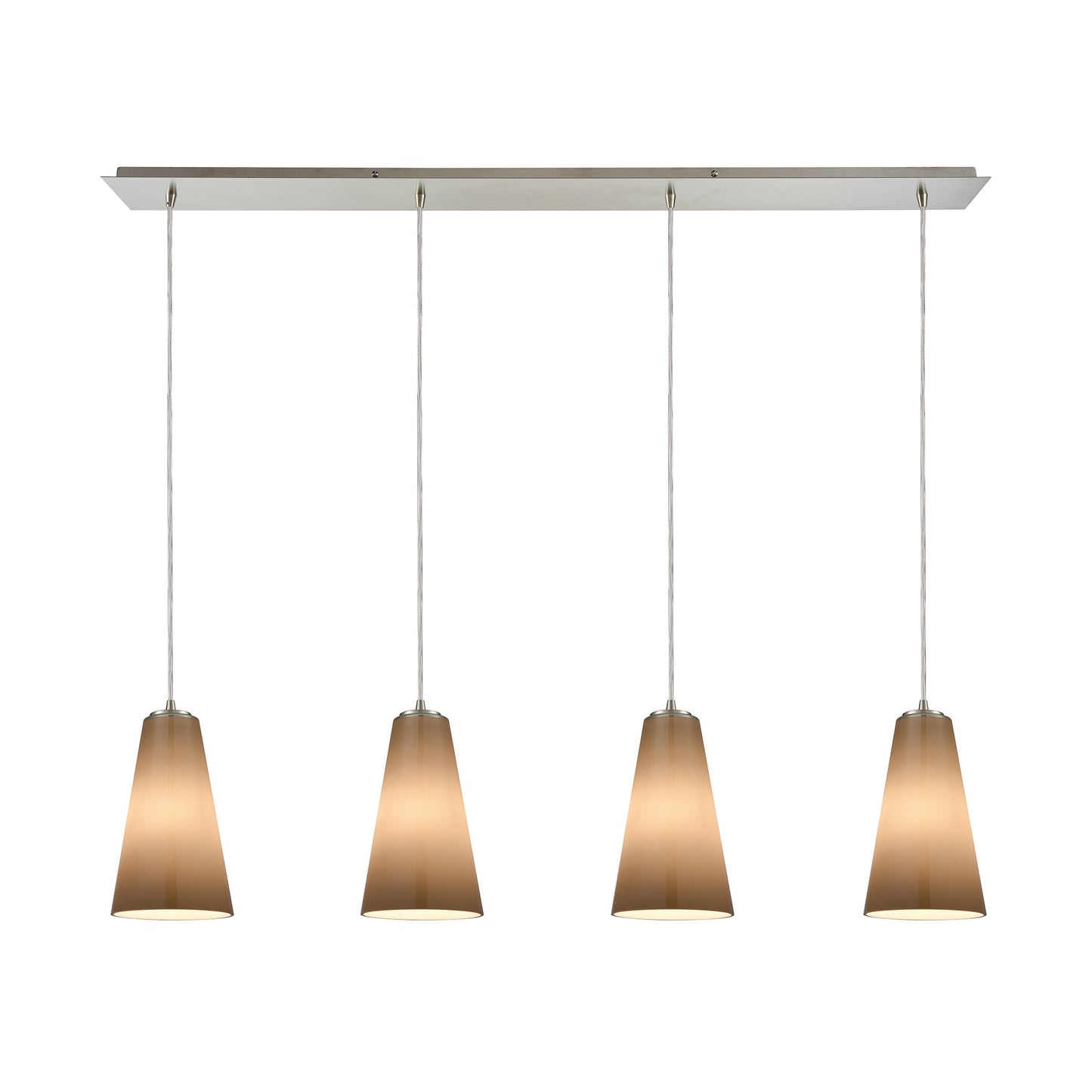 Connor 46'' Wide 4-Light Linear Pendant - Satin Nickel