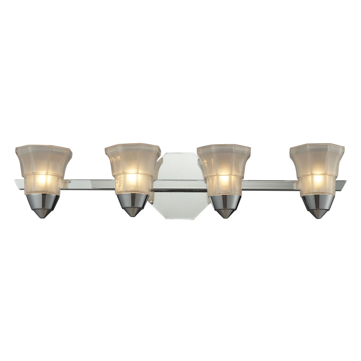 Deco 31'' High 4-Light Vanity Light - Polished Chrome