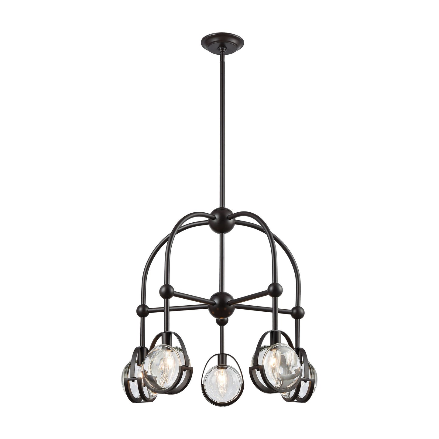 Focal Point 25'' Wide 5-Light Chandelier - Oil Rubbed Bronze