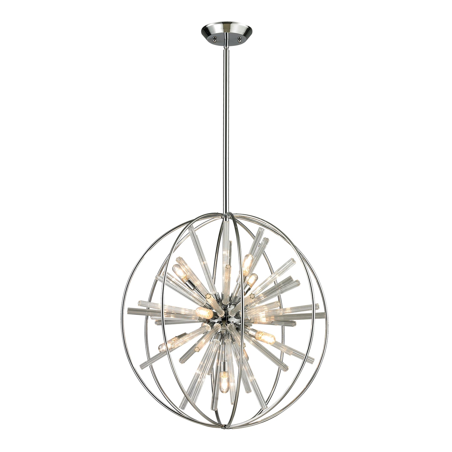 Twilight 22'' Wide 10-Light Chandelier - Polished Chrome