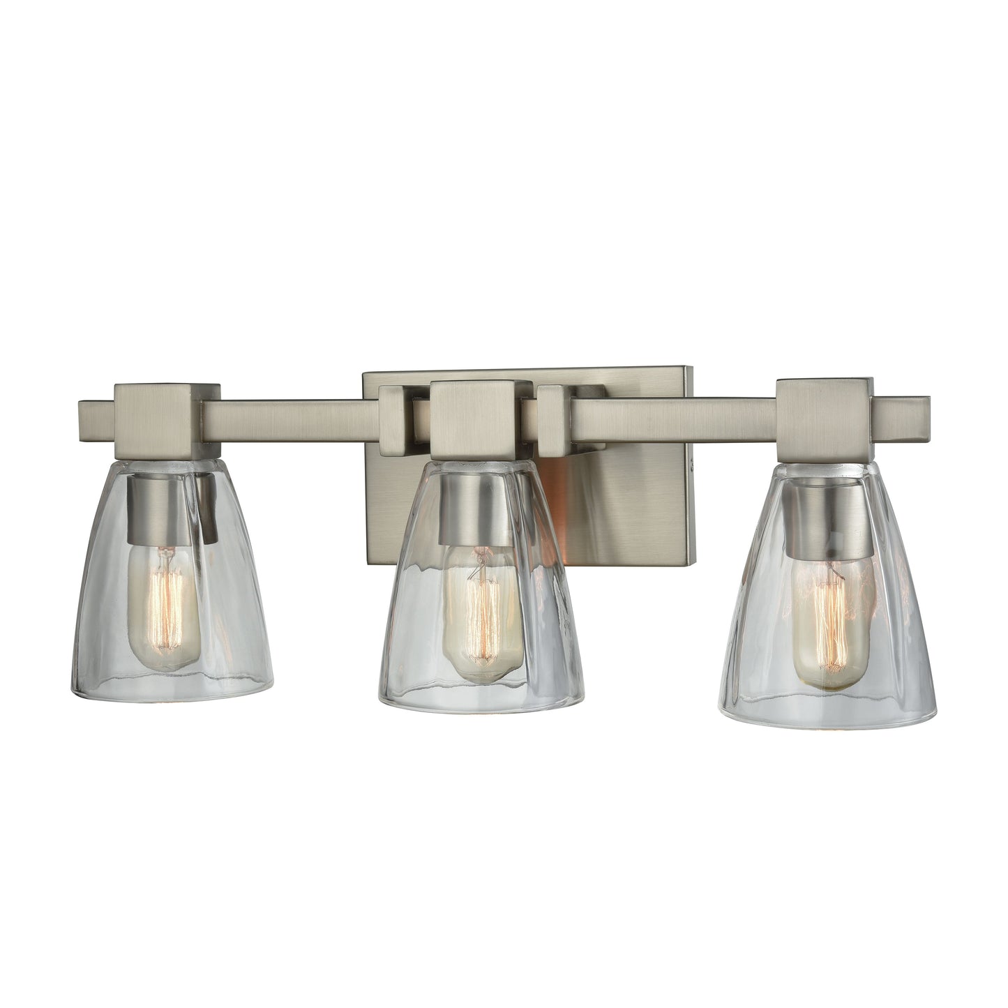 Ensley 20'' Wide 3-Light Vanity Light - Satin Nickel