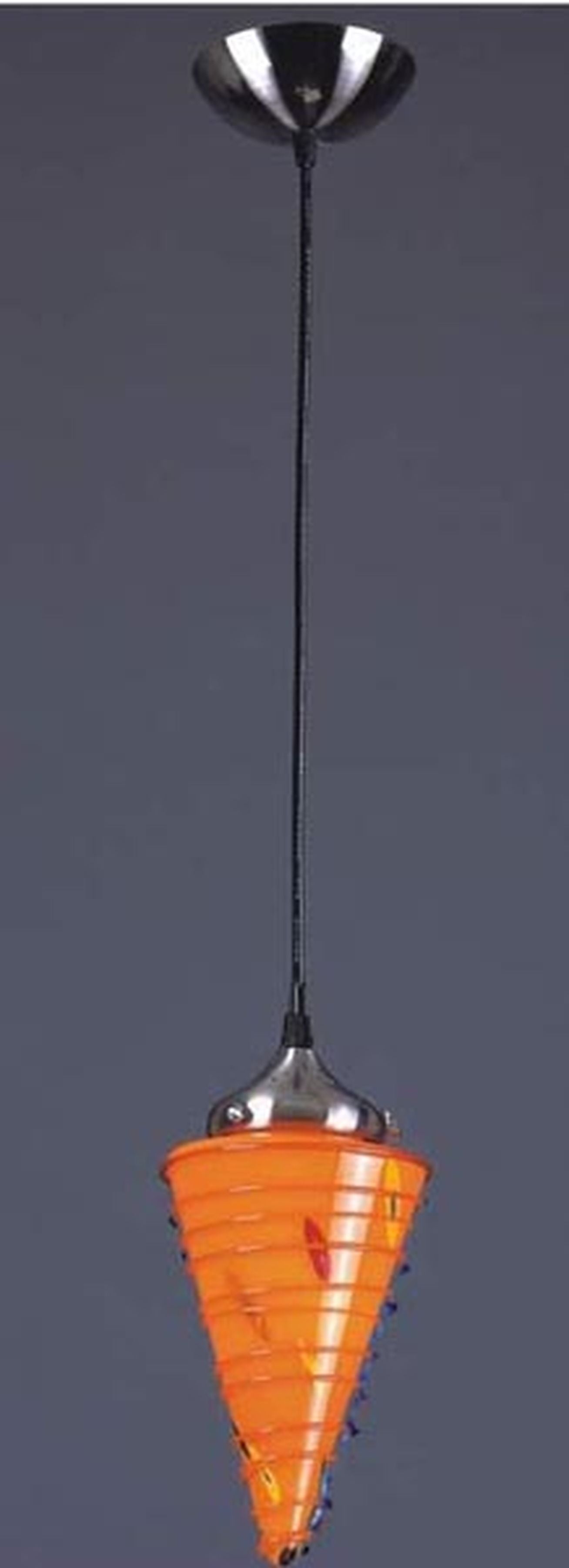 Pazzo 6'' Wide 1-Light Pendant - Wild Orange