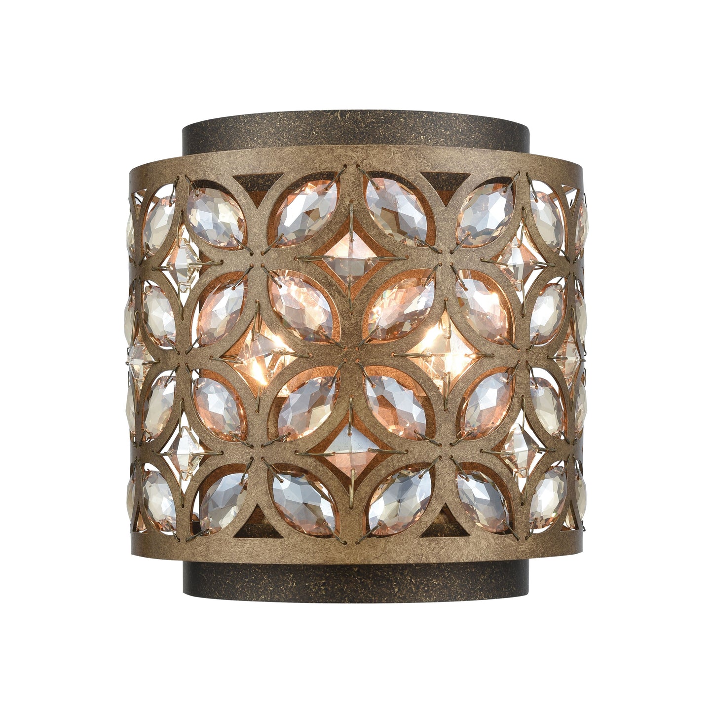 Rosslyn 9'' High 2-Light Sconce - Mocha