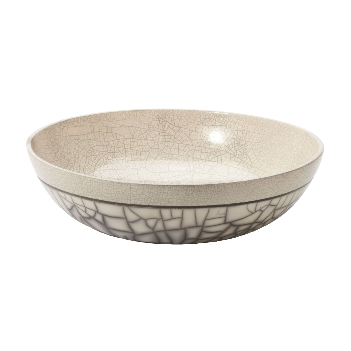 Raku Bowl - Short Gray Sand