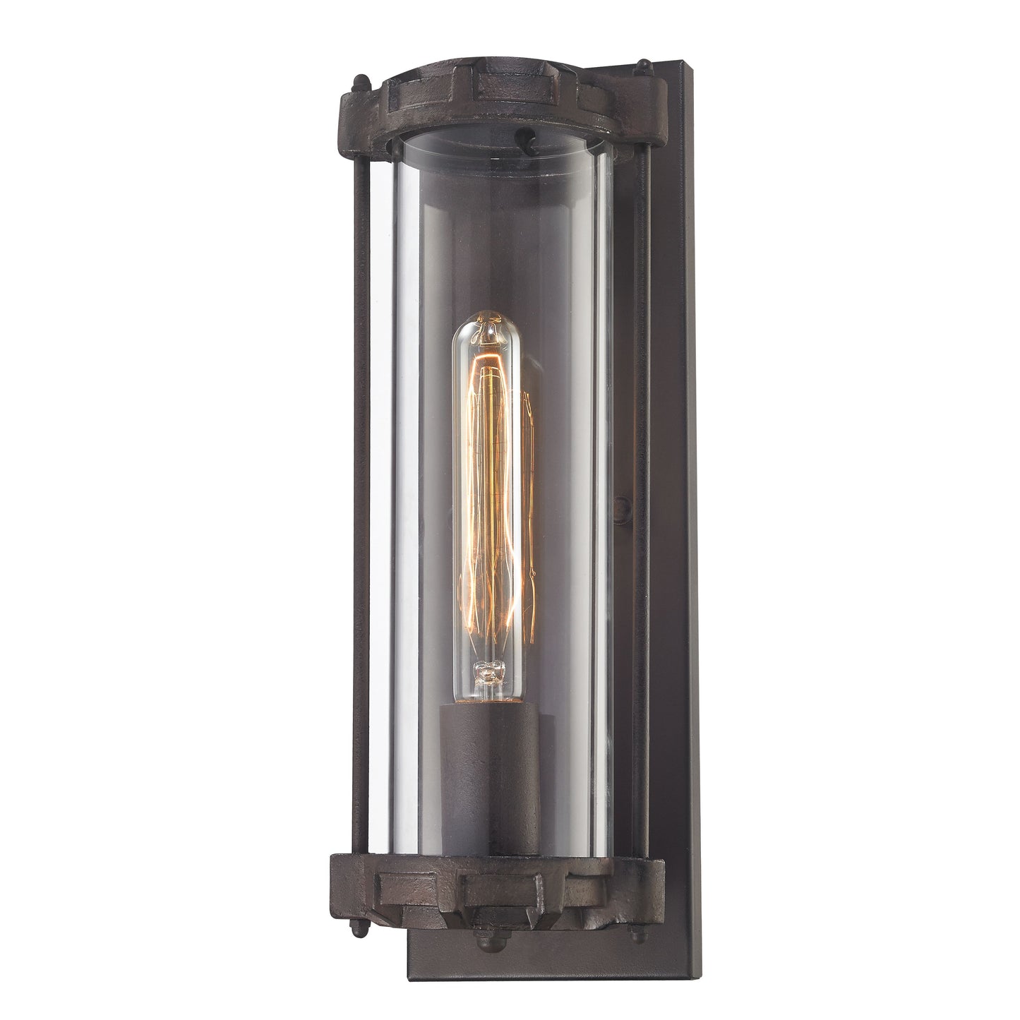 Chasebrook 15'' High 1-Light Sconce - Clay Iron