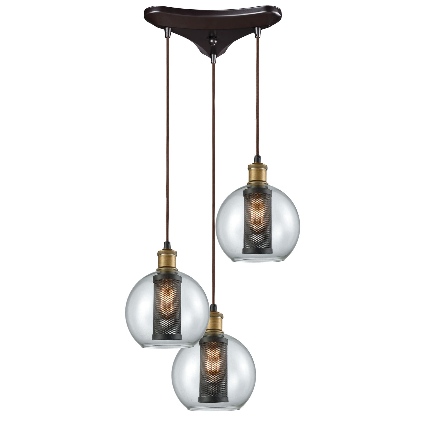 Bremington 10'' Wide 3-Light Pendant - Oil Rubbed Bronze