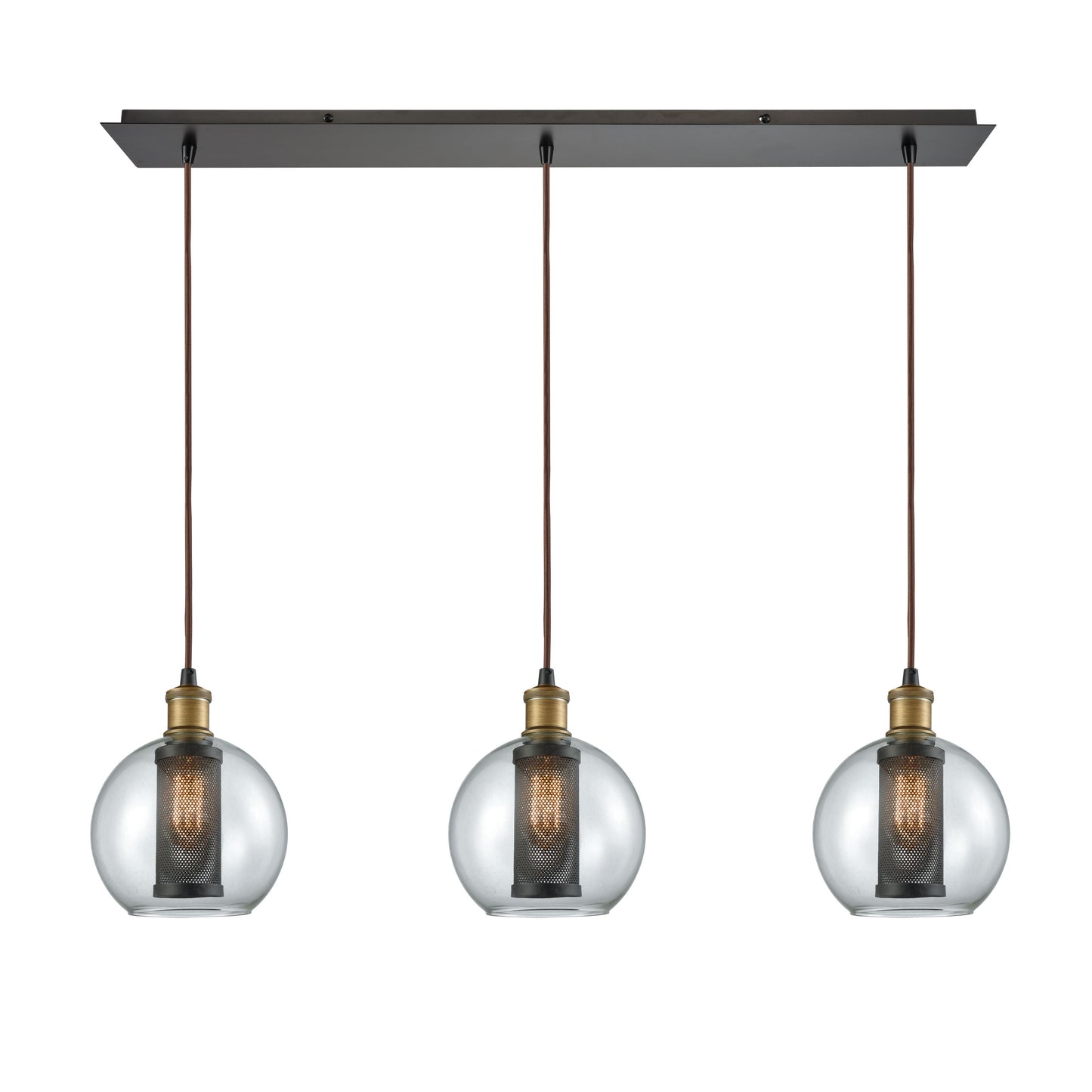 Bremington 36'' Wide 3-Light Linear Pendant - Oil Rubbed Bronze