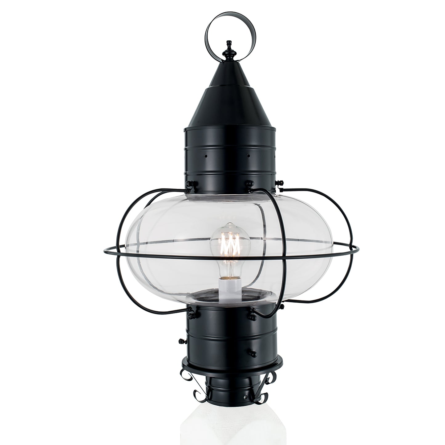 Classic Onion 22.5'' High 1-Light Outdoor Post Light - Black