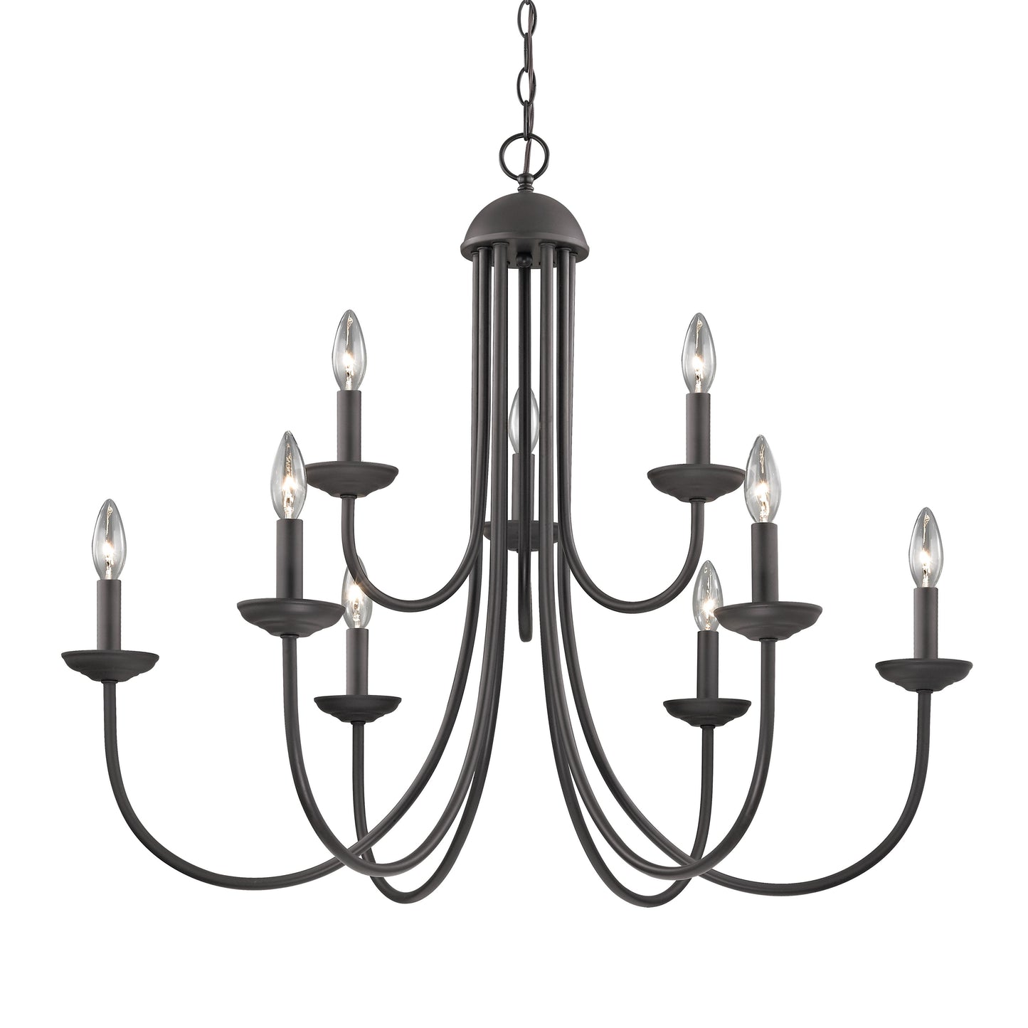 Montgomery 34'' Wide 9-Light Chandelier - Oil Rubbed Bronze
