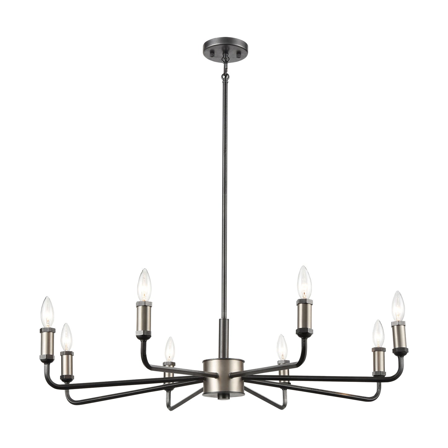 Cortlandt 36'' Wide 8-Light Chandelier - Iron
