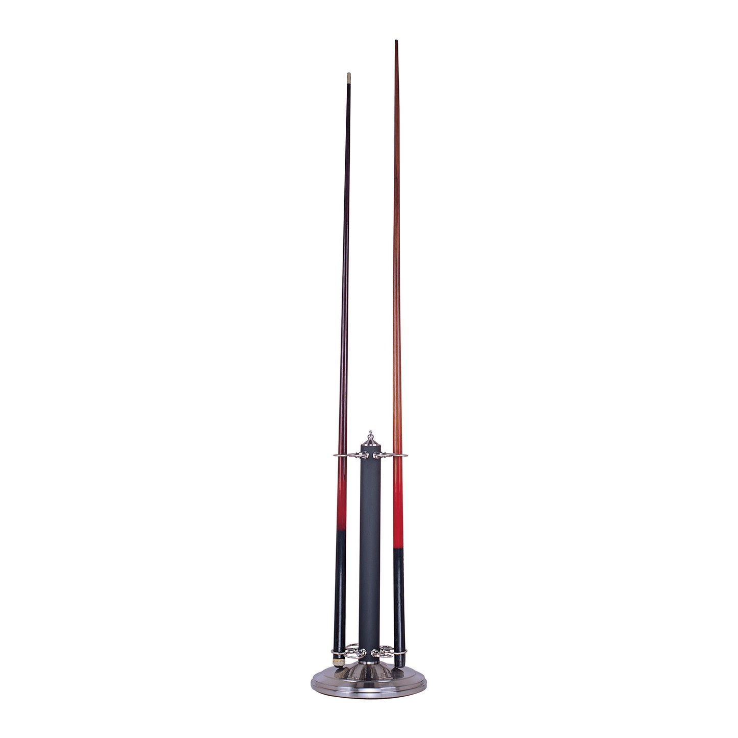 Casual Traditions Cue Stand - Satin Nickel and Black