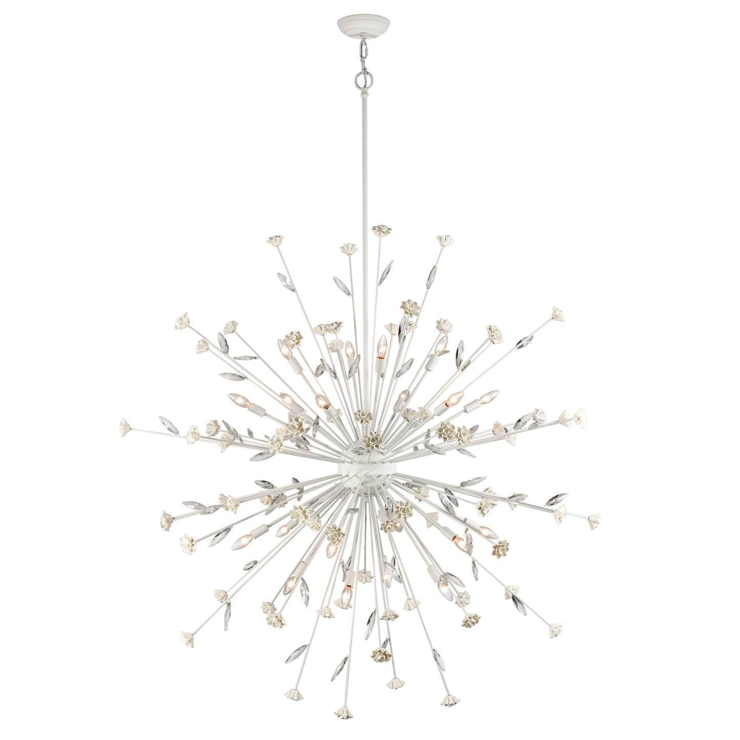 Adelaide 59.5'' Wide 20-Light Chandelier - Textured White
