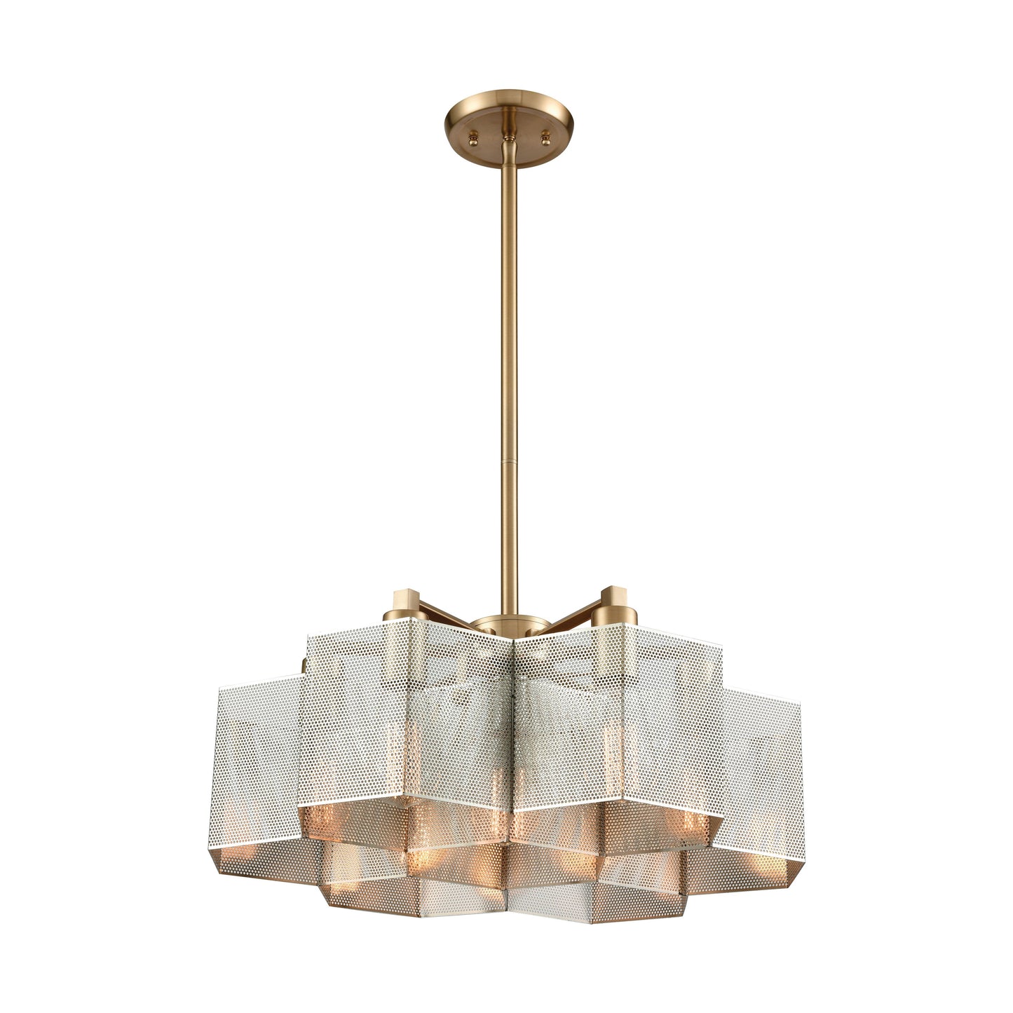 Compartir 20'' Wide 7-Light Chandelier - Polished Nickel