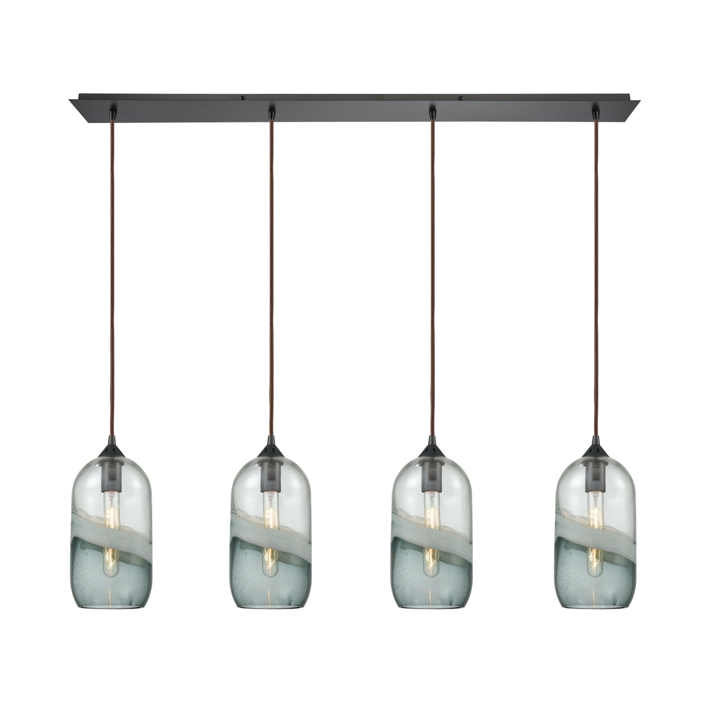 Sutter Creek 46'' Wide 4-Light Linear Pendant - Oil Rubbed Bronze