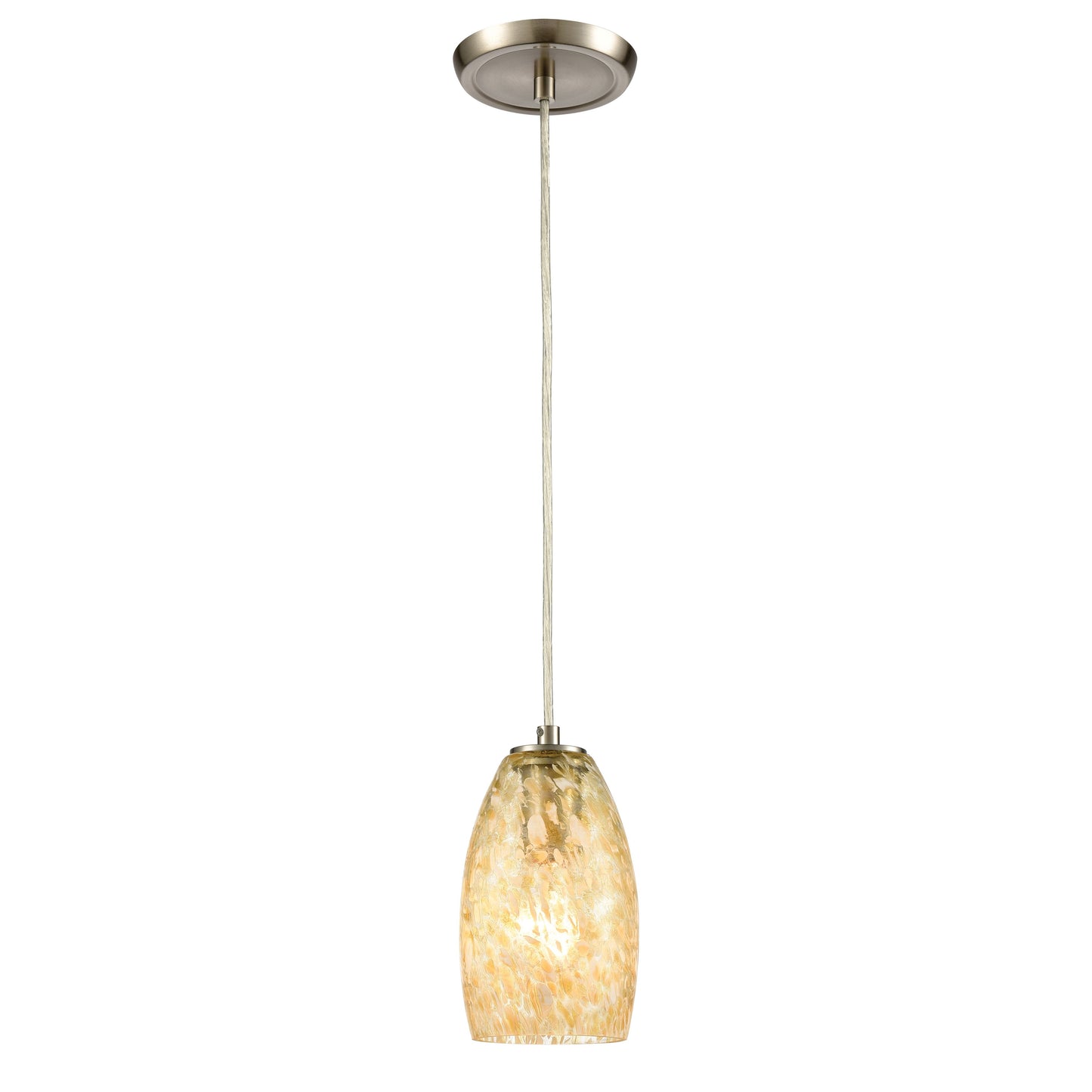 Golden Pasture 5'' Wide 1-Light Pendant - Satin Nickel