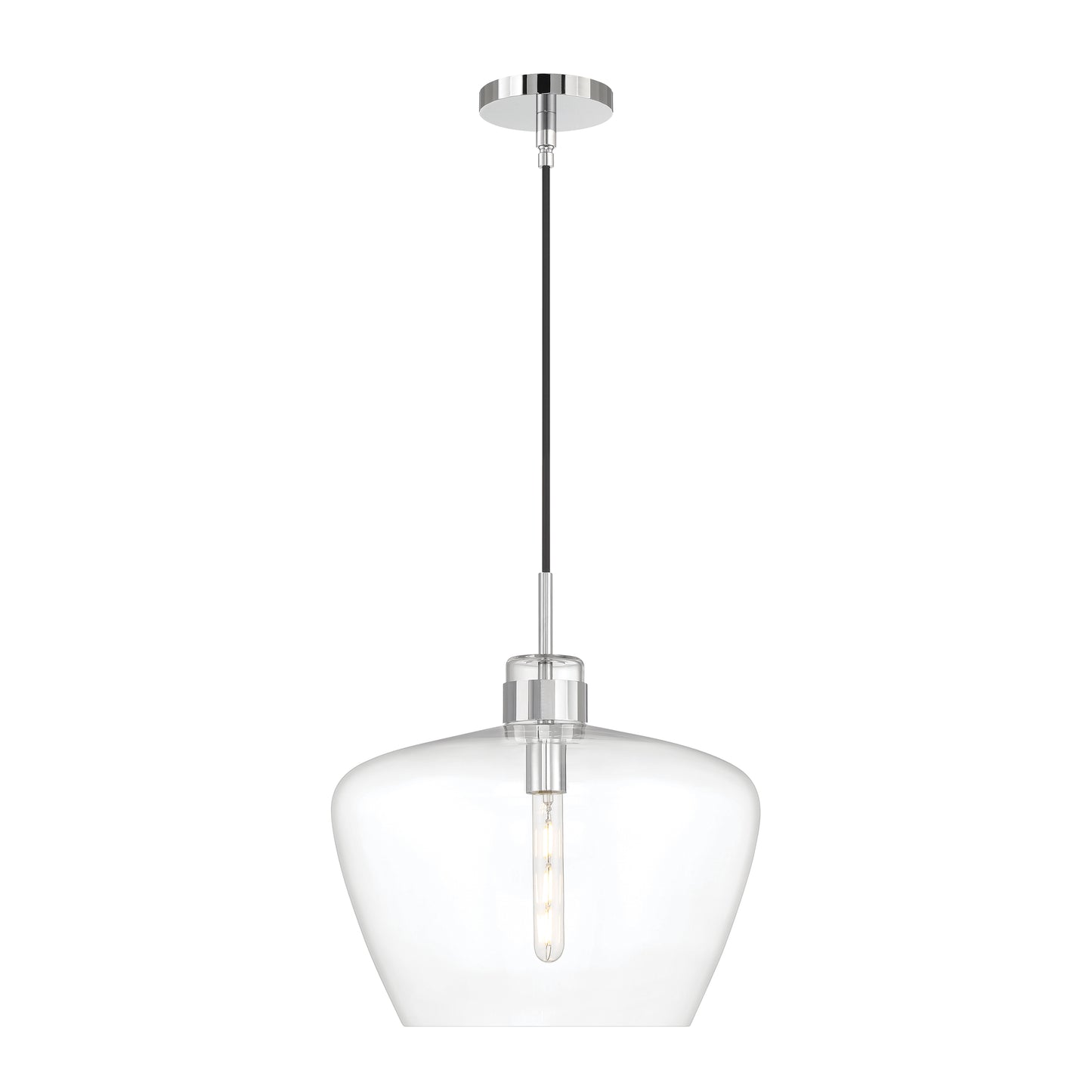 Aurora 16'' Wide 1-Light Pendant - Chrome