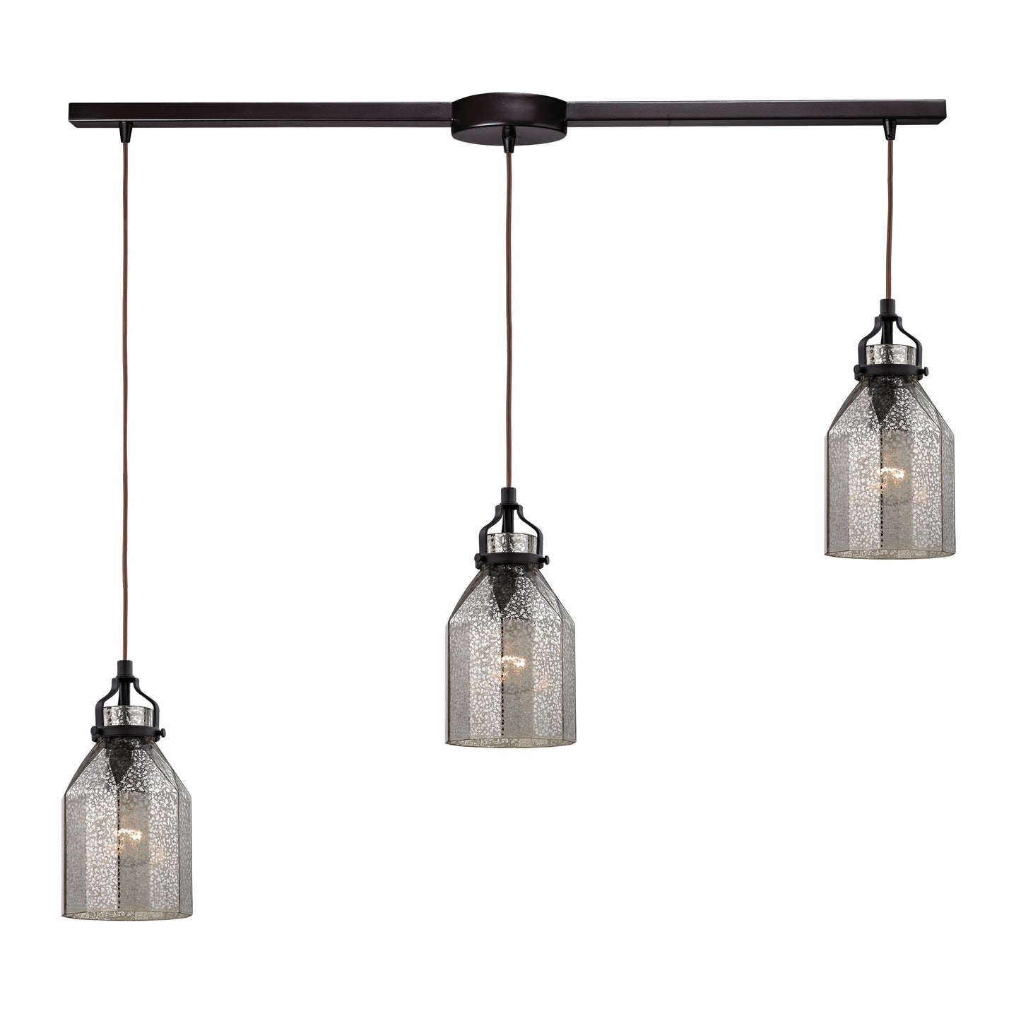 Danica 36'' Wide 3-Light Slim Linear Pendant - Oil Rubbed Bronze