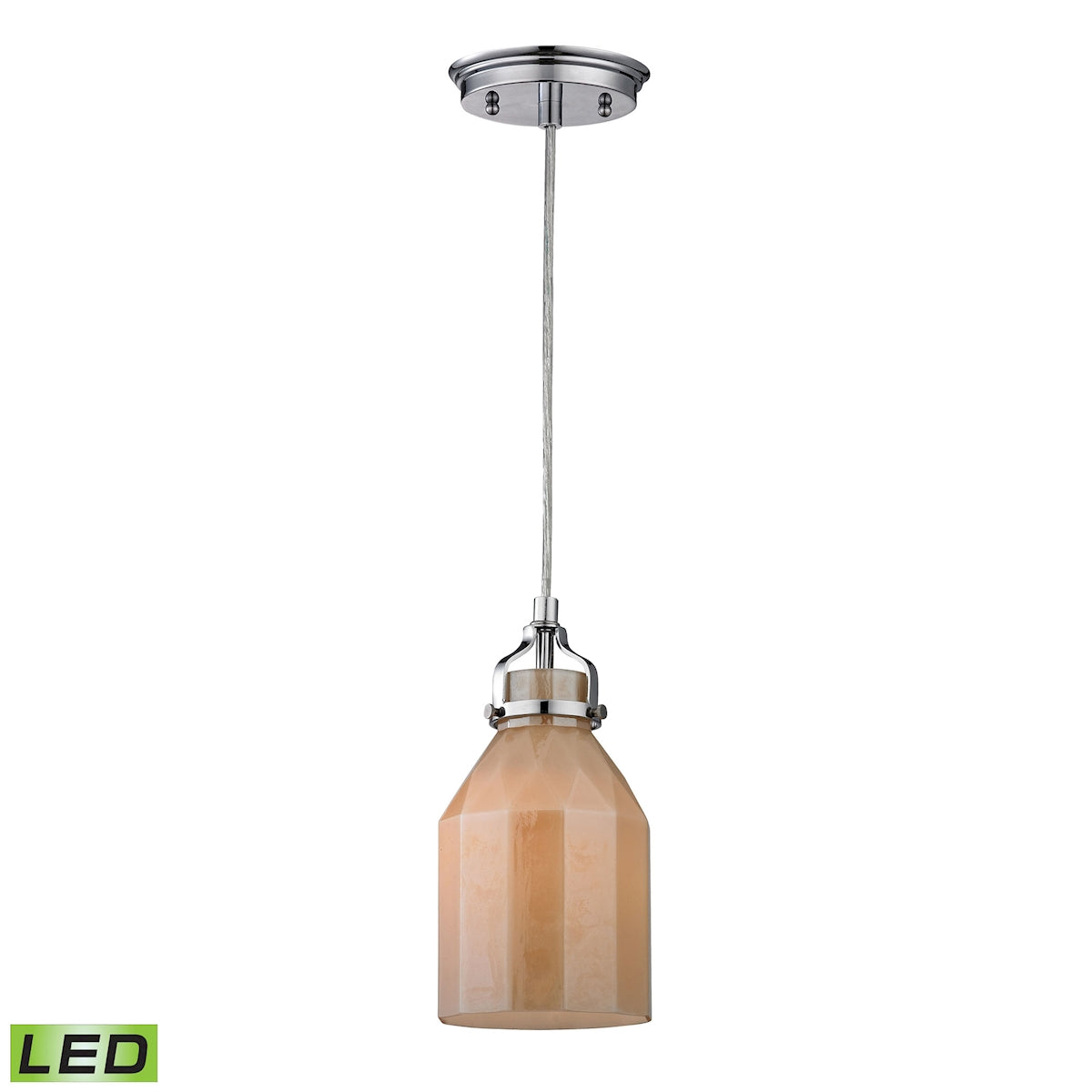 Danica 5'' Wide 1-Light Pendant - Amber - Includes LED Bulb