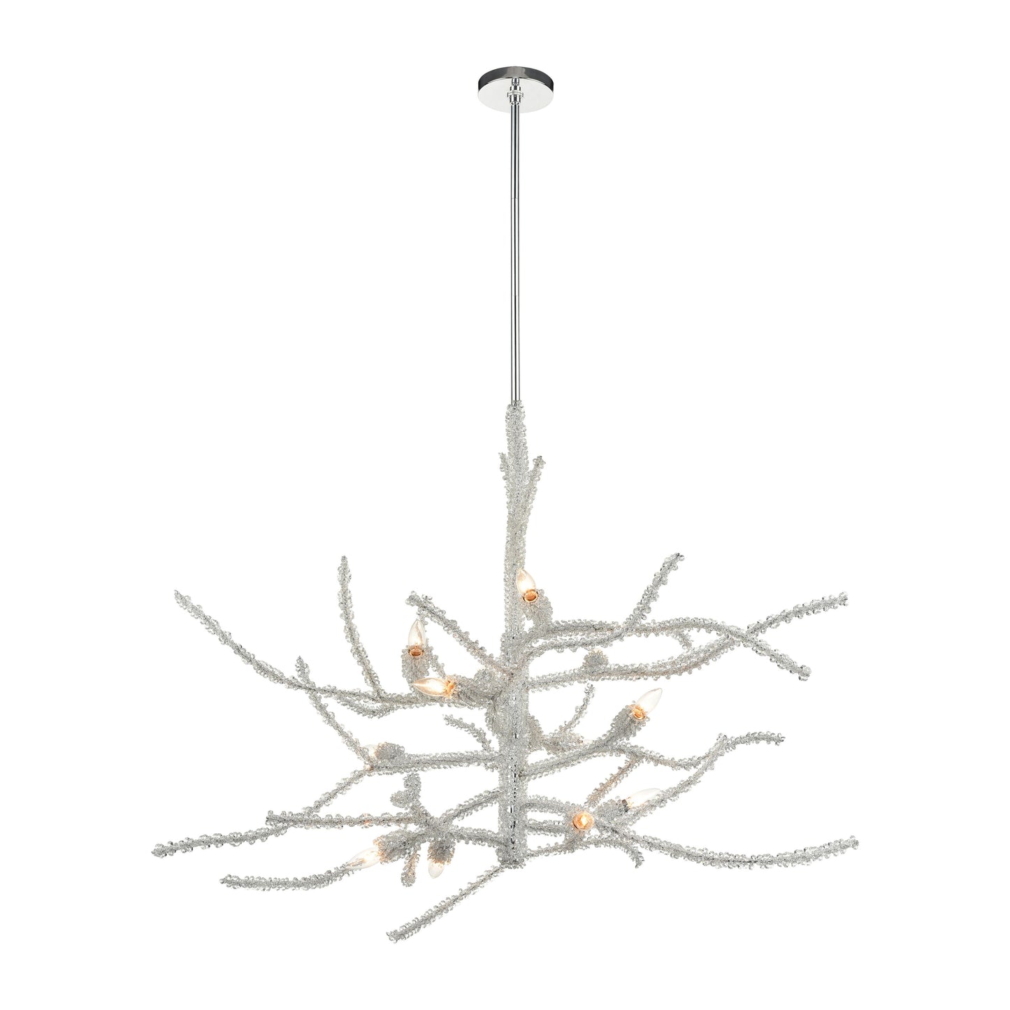 Winter's Spray 48'' Wide 12-Light Chandelier - Polished Chrome