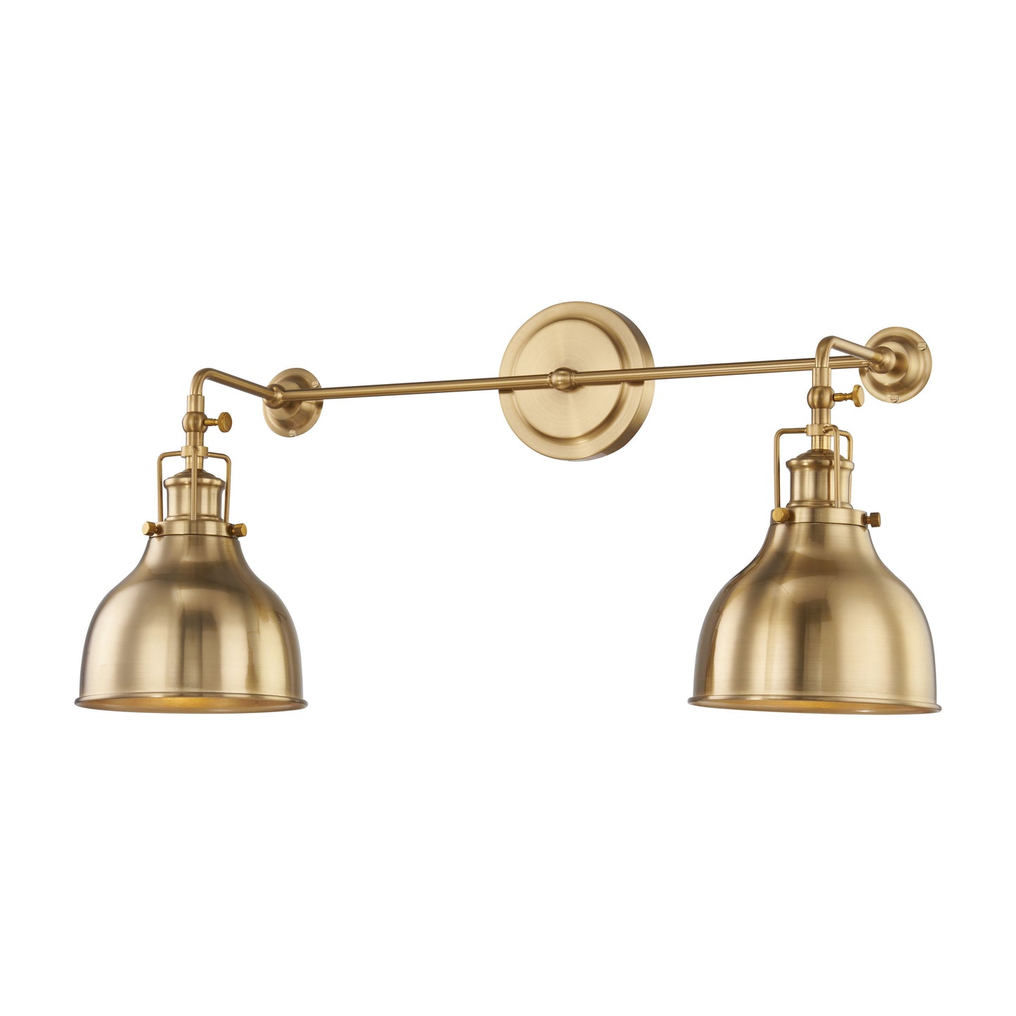 Skillet 12'' High 2-Light Sconce - Burnished Brass