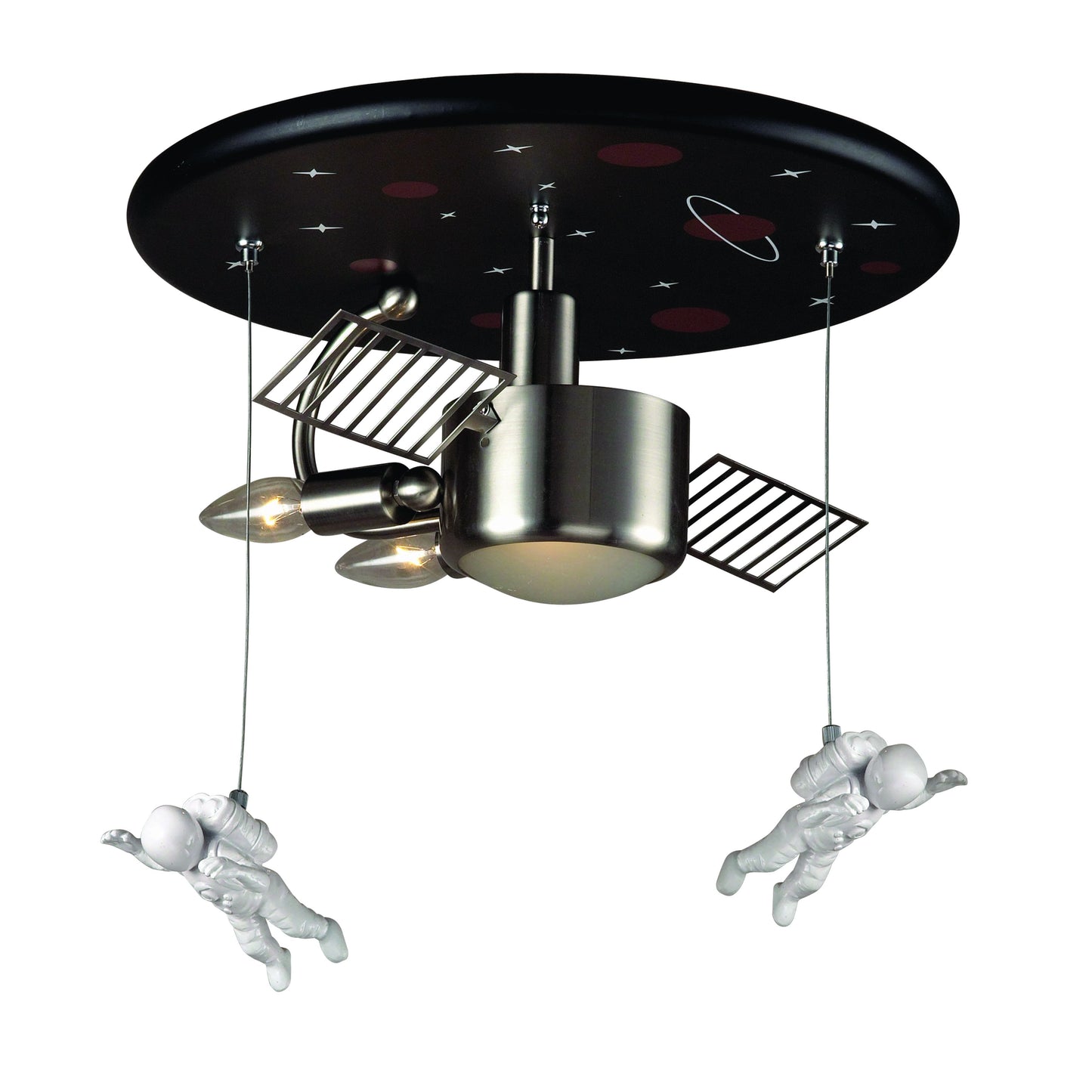 Novelty 16'' Wide 2-Light Flush Mount - Astronaut Black