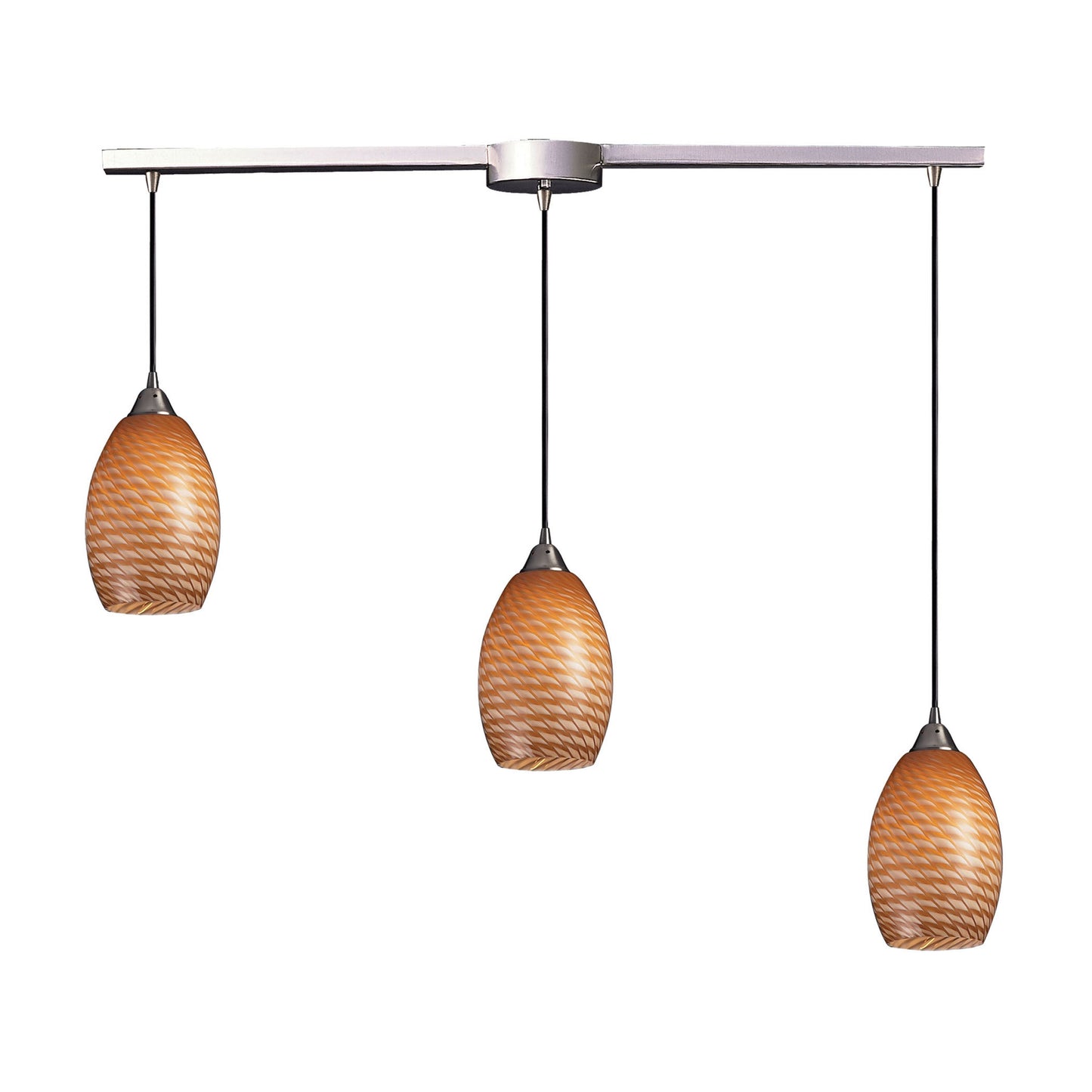 Mulinello 5'' Wide 3-Light Mini Pendant - Satin Nickel