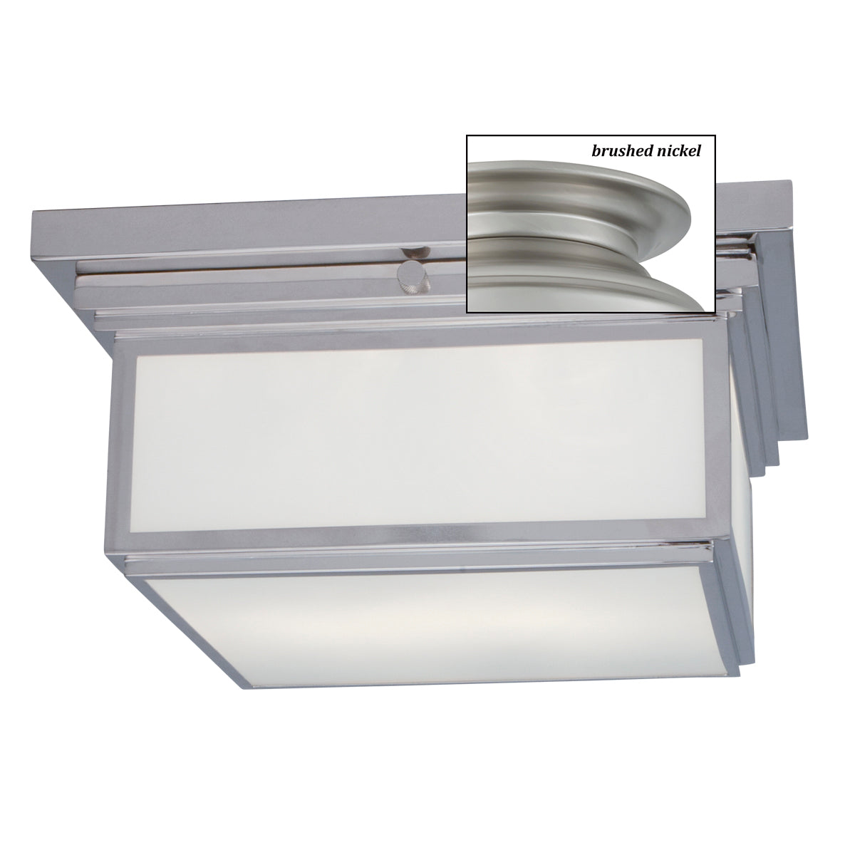 Taylor 12.5'' Wide 2-Light Flush Mount - Brushed Nickel