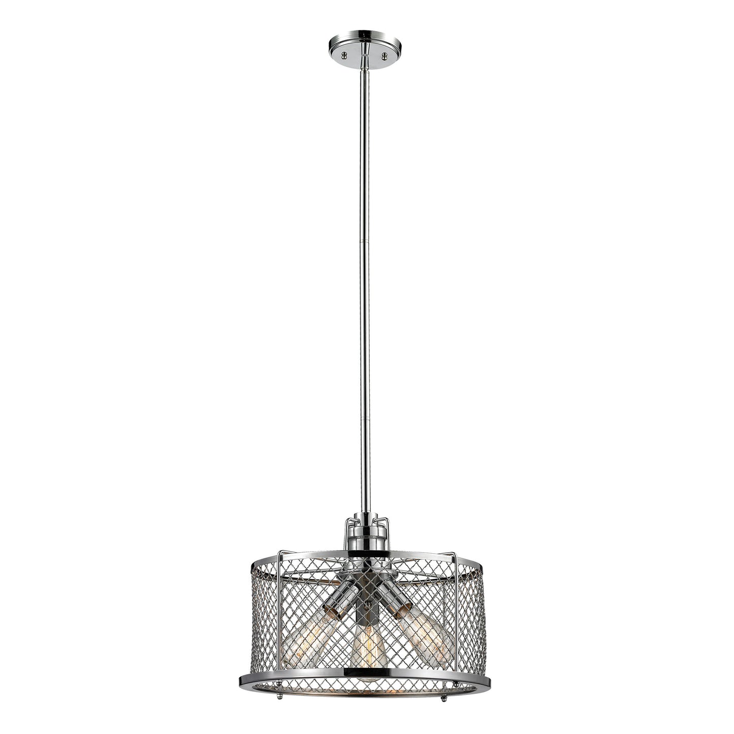 Brisbane 16'' Wide 3-Light Pendant - Polished Chrome
