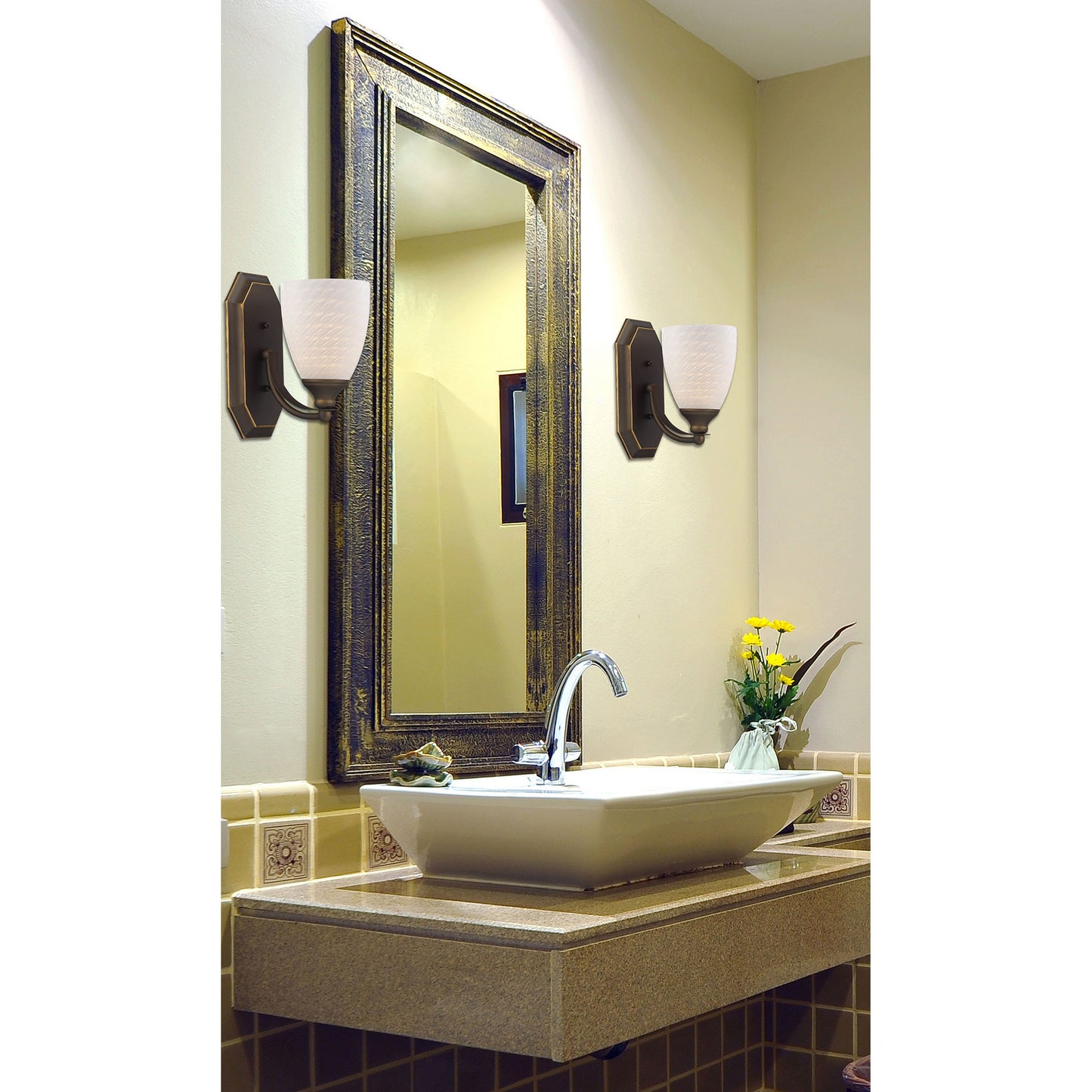 Mix and Match Vanity 5'' Wide 1-Light Vanity Light - Aged Bronze