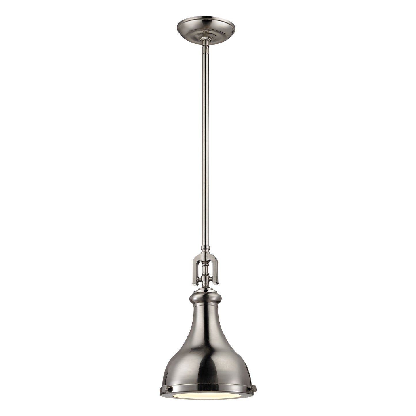 Rutherford 9'' Wide 1-Light Mini Pendant - Brushed Nickel
