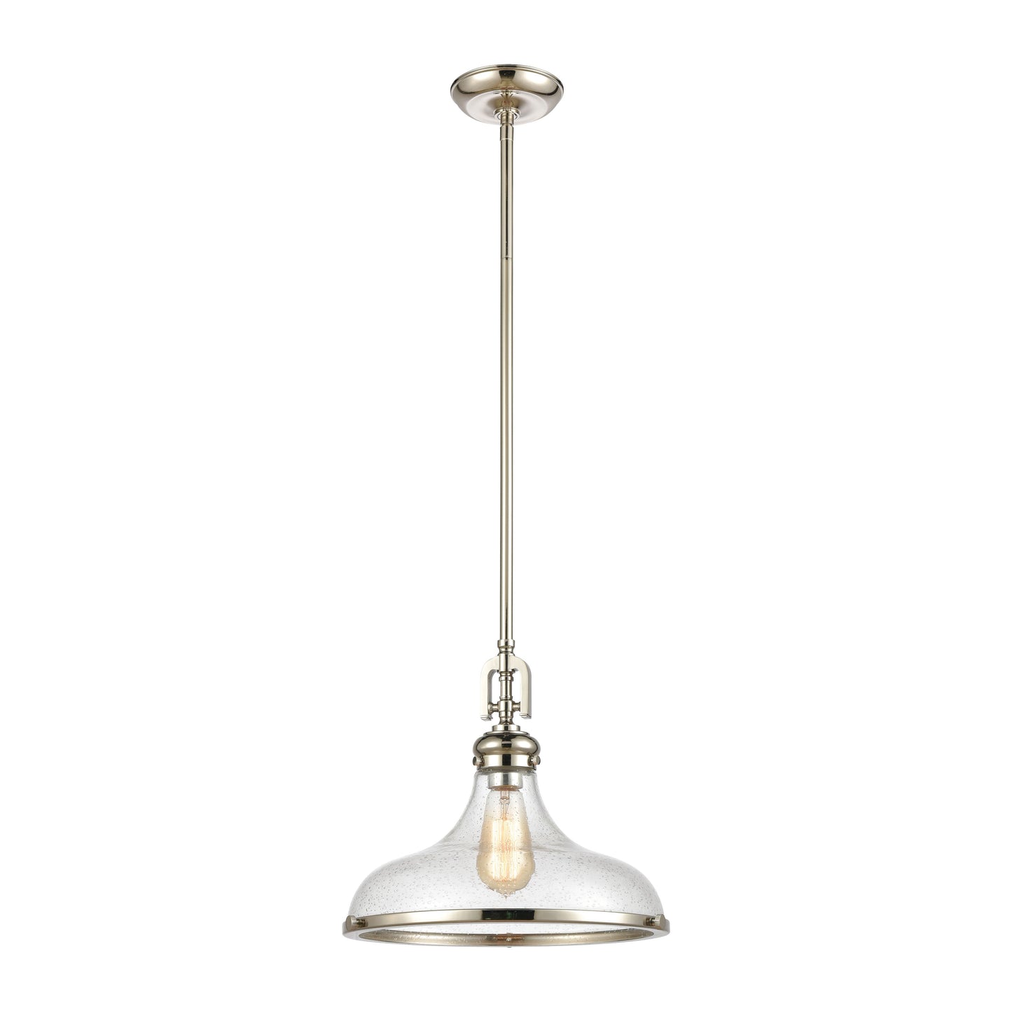 Rutherford 15'' Wide 1-Light Pendant - Polished Nickel