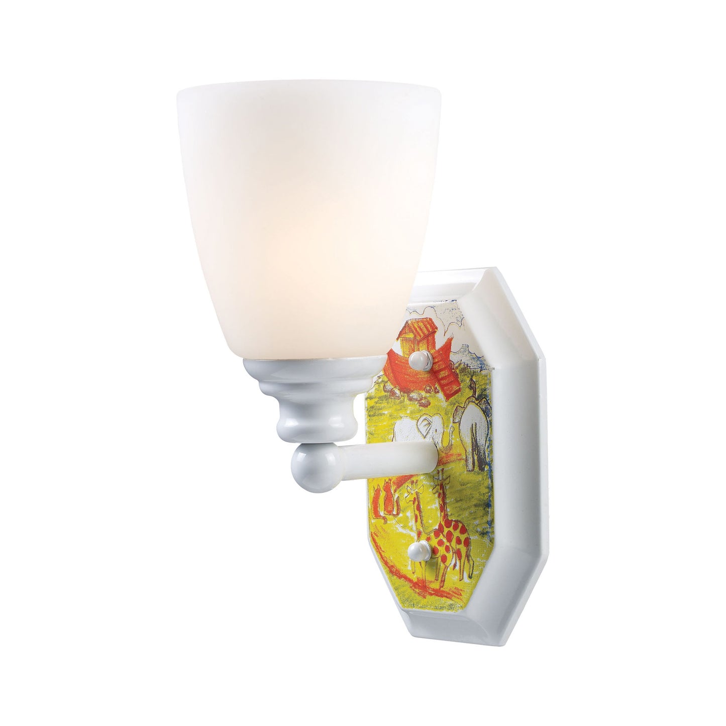 Kidshine 10'' High 1-Light Sconce - White