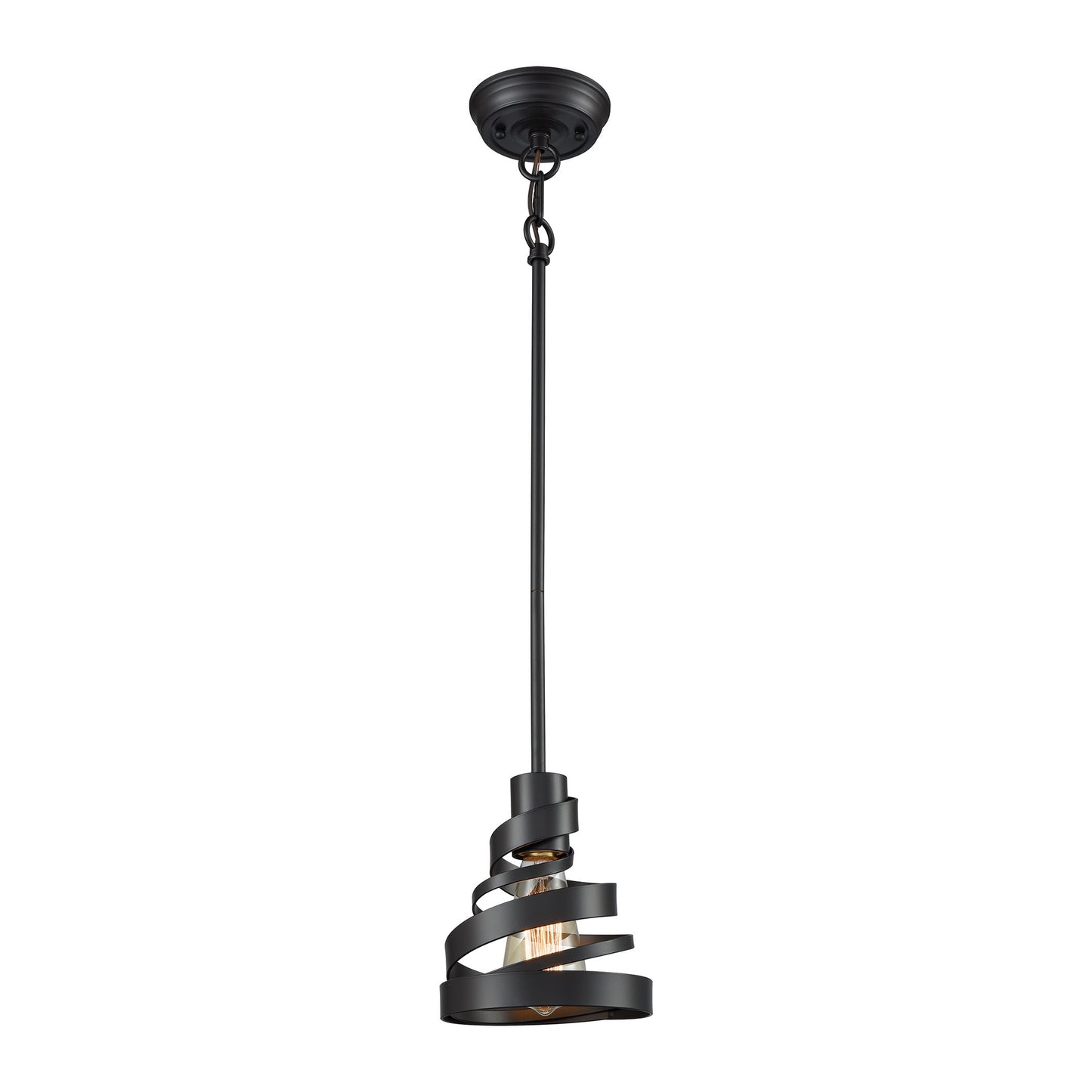 Zabrina 7'' Wide 1-Light Mini Pendant - Oil Rubbed Bronze - Includes Adapter Kit
