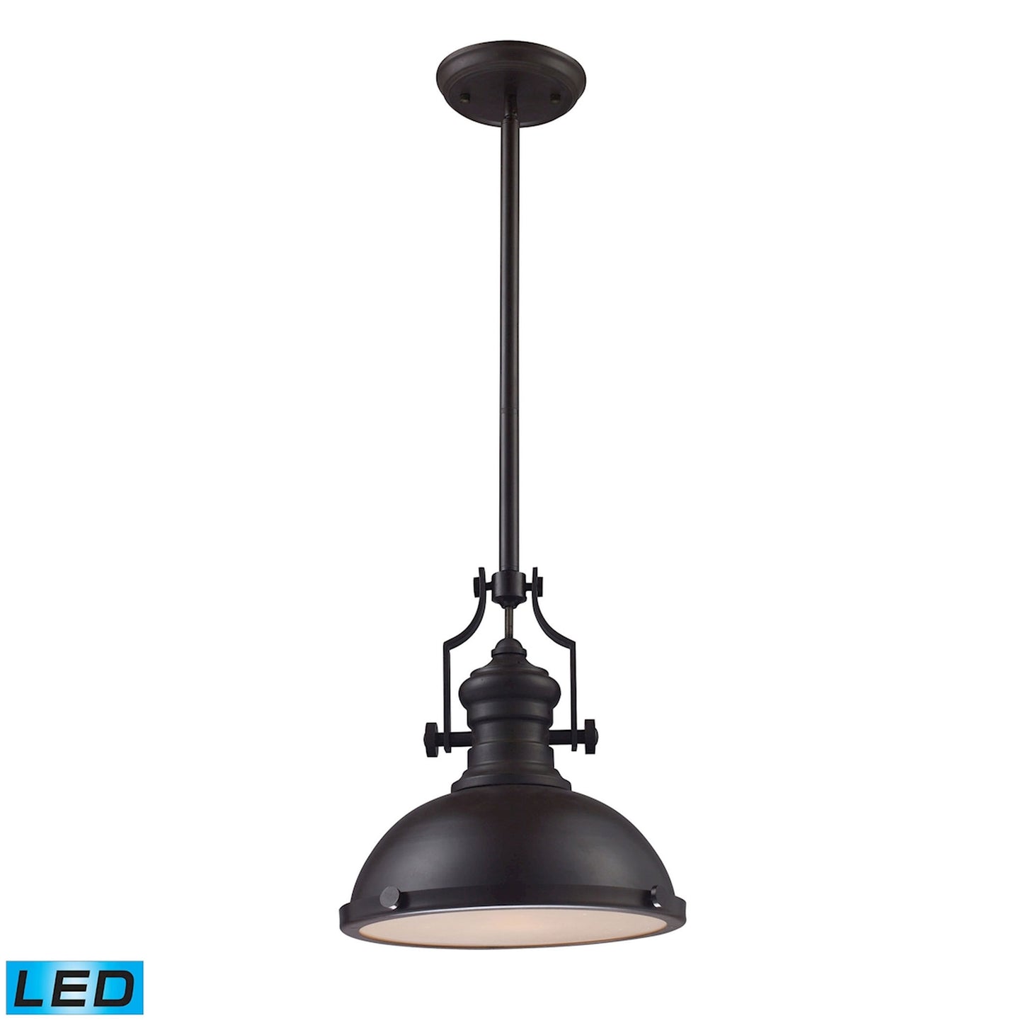 Chadwick 13'' Wide 1-Light Pendant - Oiled Bronze - Includes LED Bulb