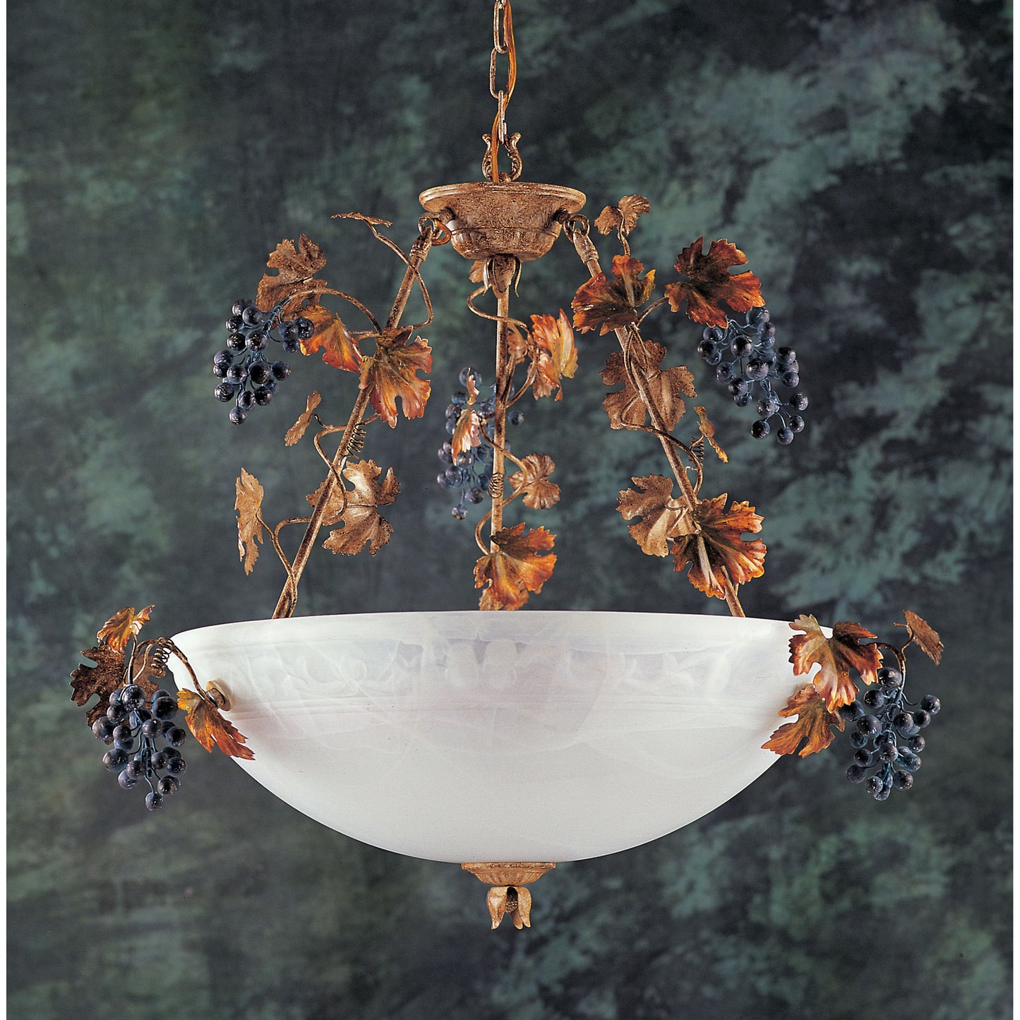 Muscadine 34'' Wide 6-Light Pendant - Fawn Beige