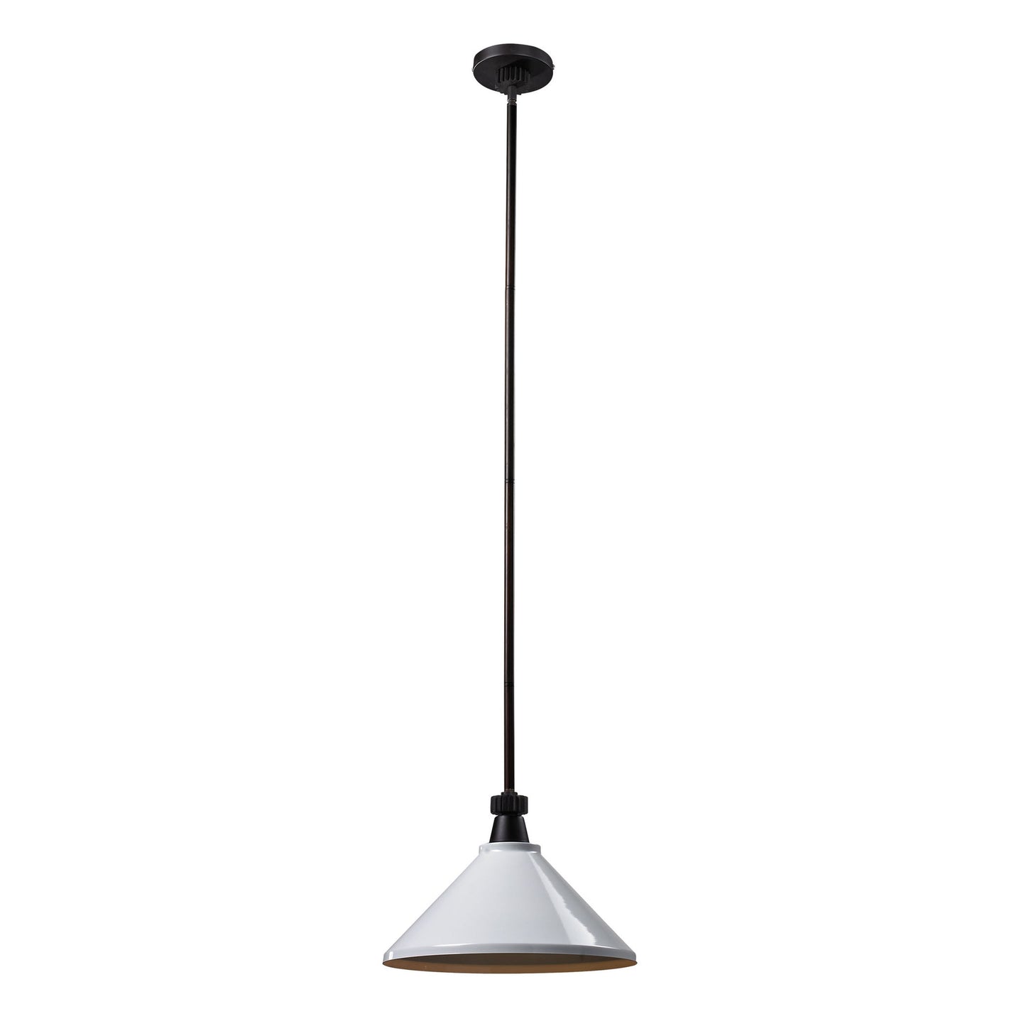 Boulton 14'' Wide 1-Light Pendant - Oiled Bronze