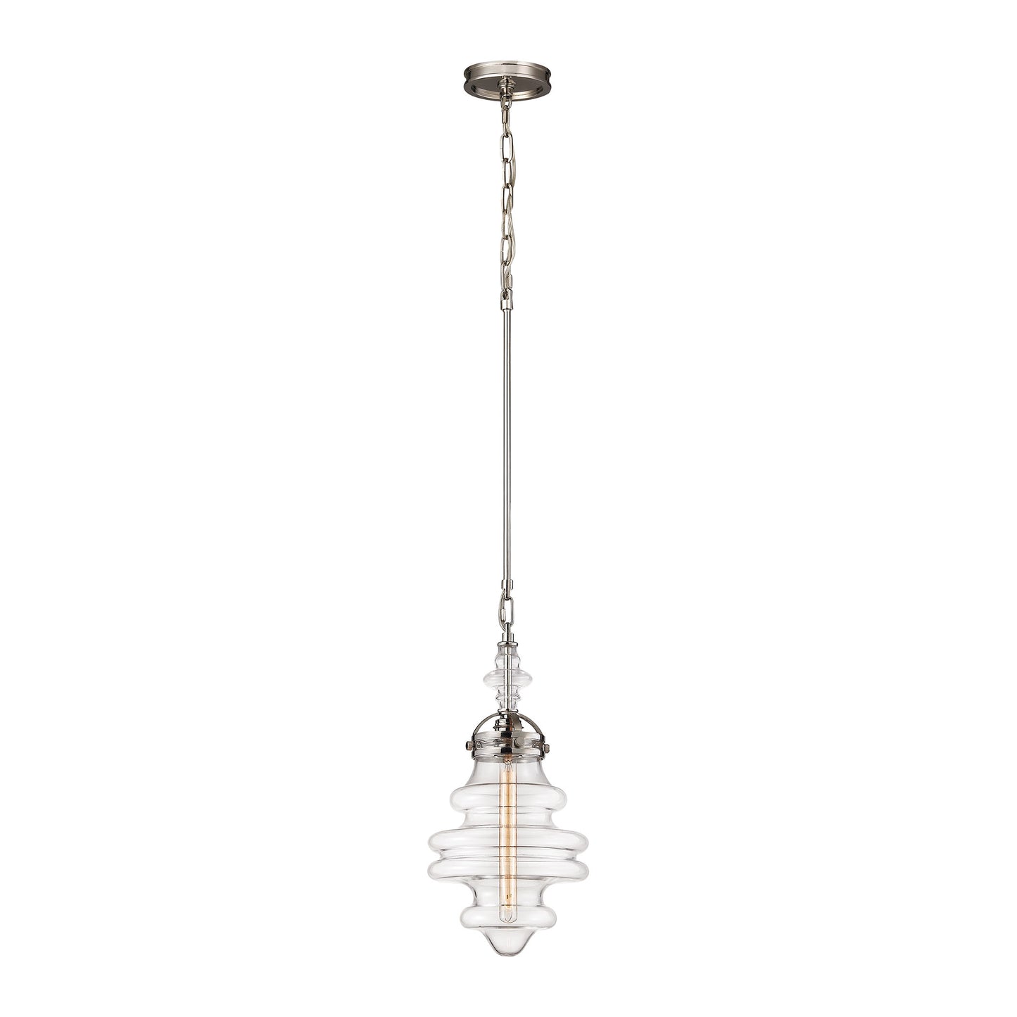 Gramercy 10'' Wide 1-Light Mini Pendant - Polished Nickel