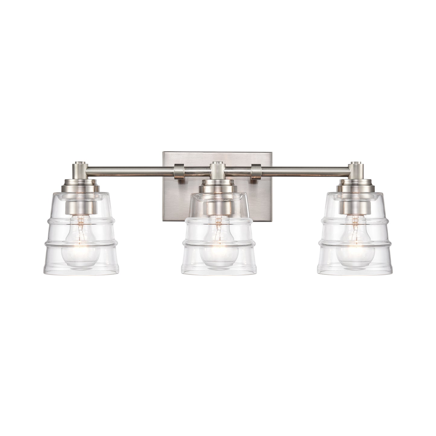 Pulsate 21.5'' Wide 3-Light Vanity Light - Satin Nickel