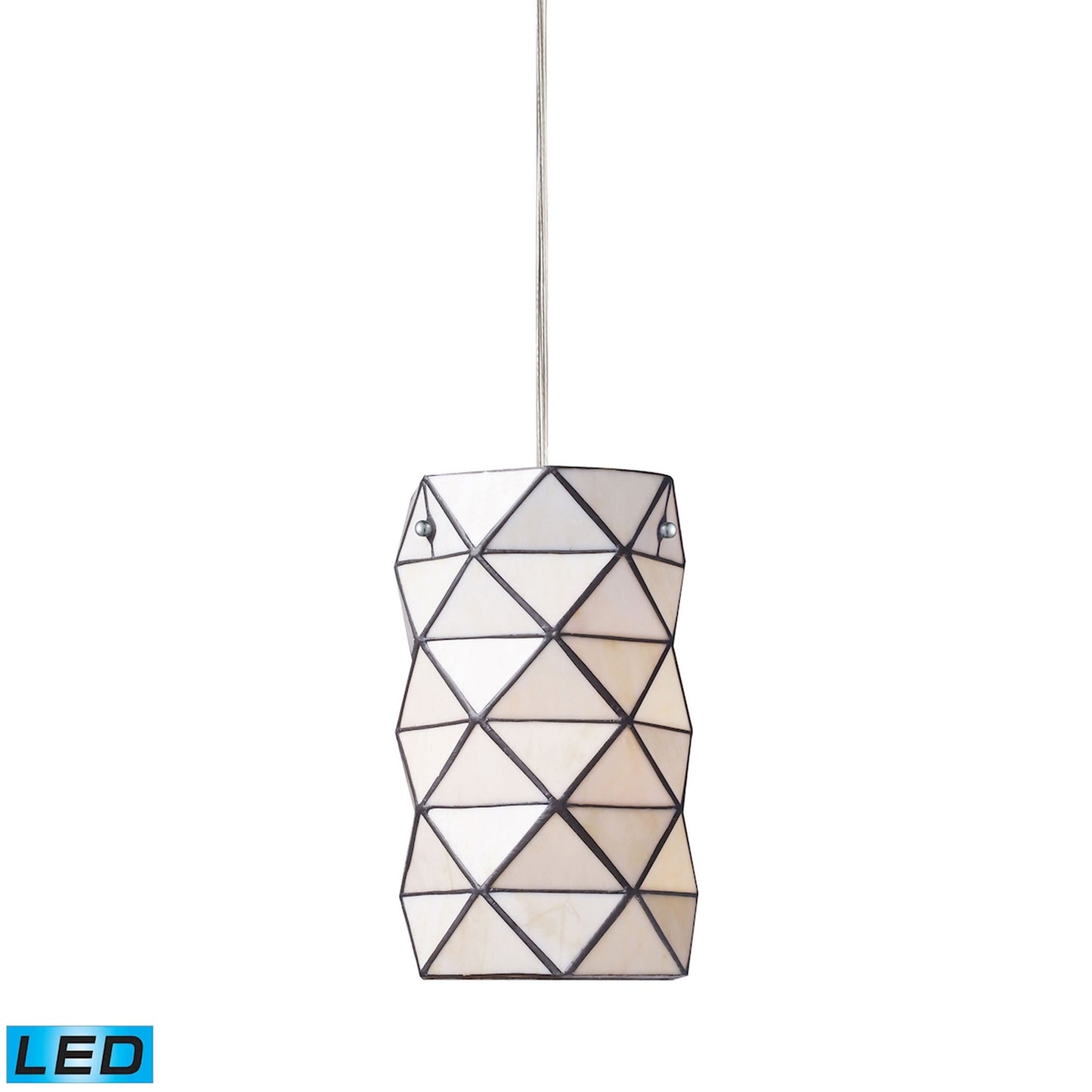 Tetra 7'' Wide 1-Light Mini Pendant - Polished Chrome - Includes LED Bulb