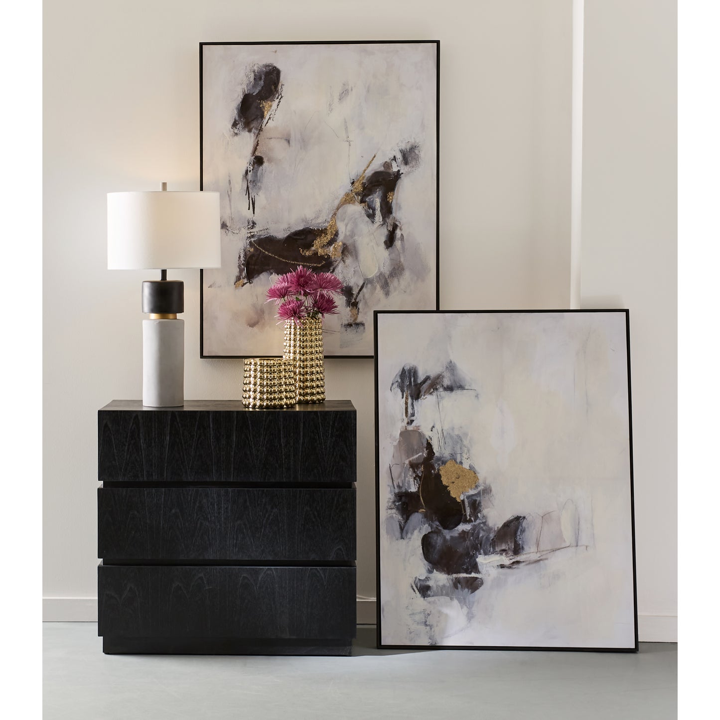 Notre Monde 32'' High 1-Light Table Lamp - Polished Concrete