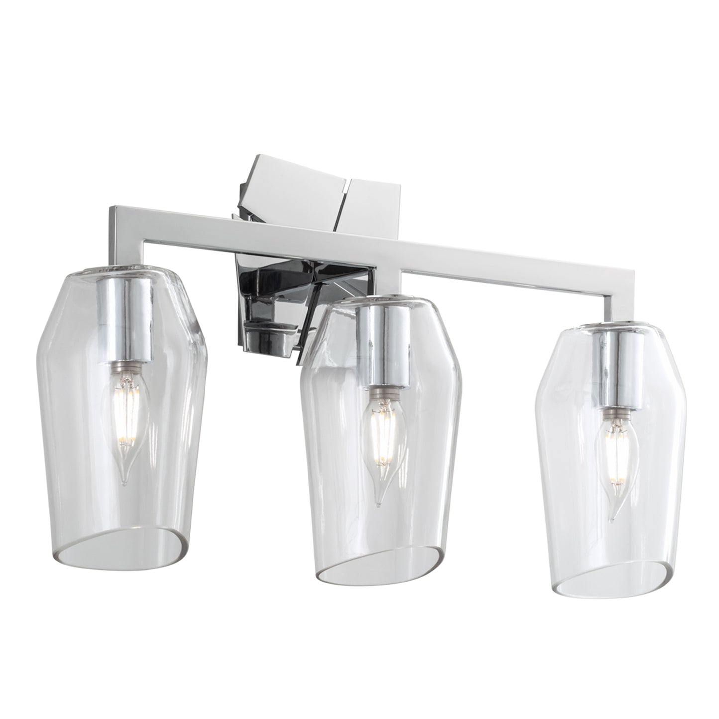 Gaia 19'' Wide 3-Light Vanity Light - Chrome