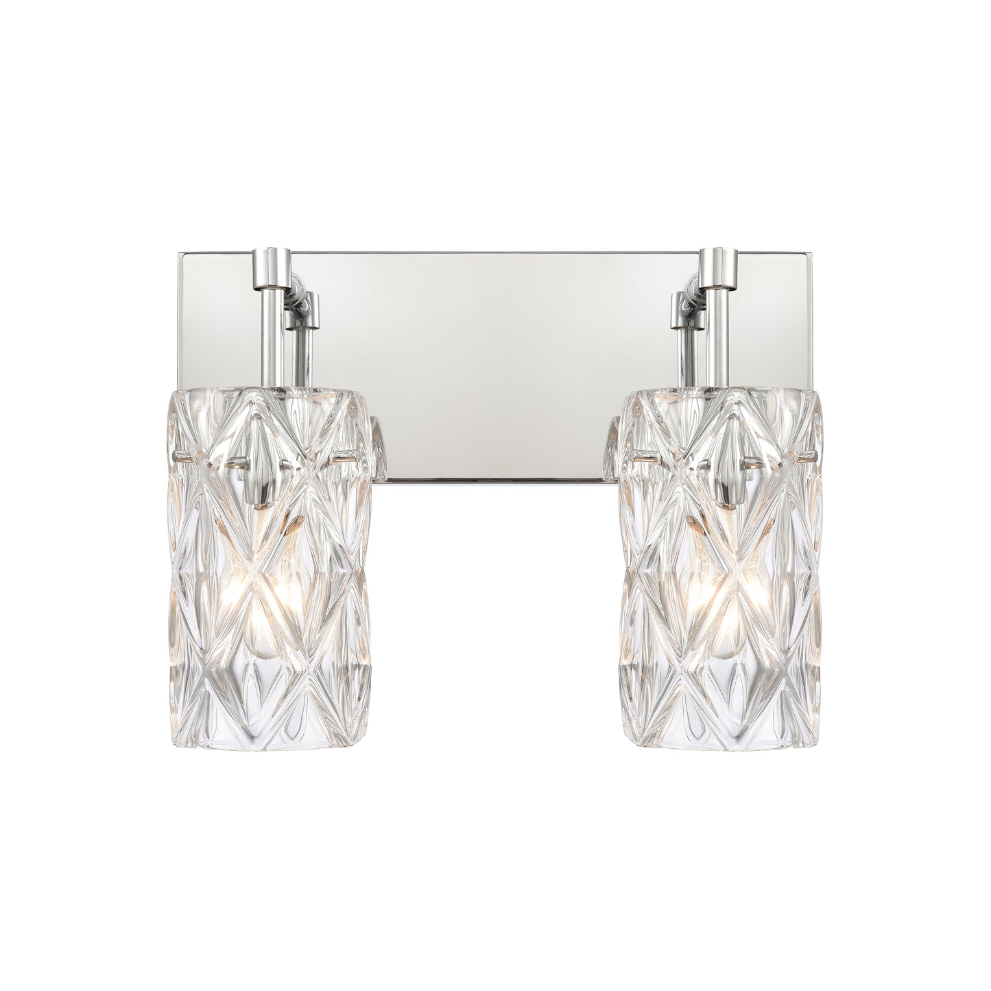 Forma de Crystal 14'' Wide 2-Light Vanity Light - Polished Chrome