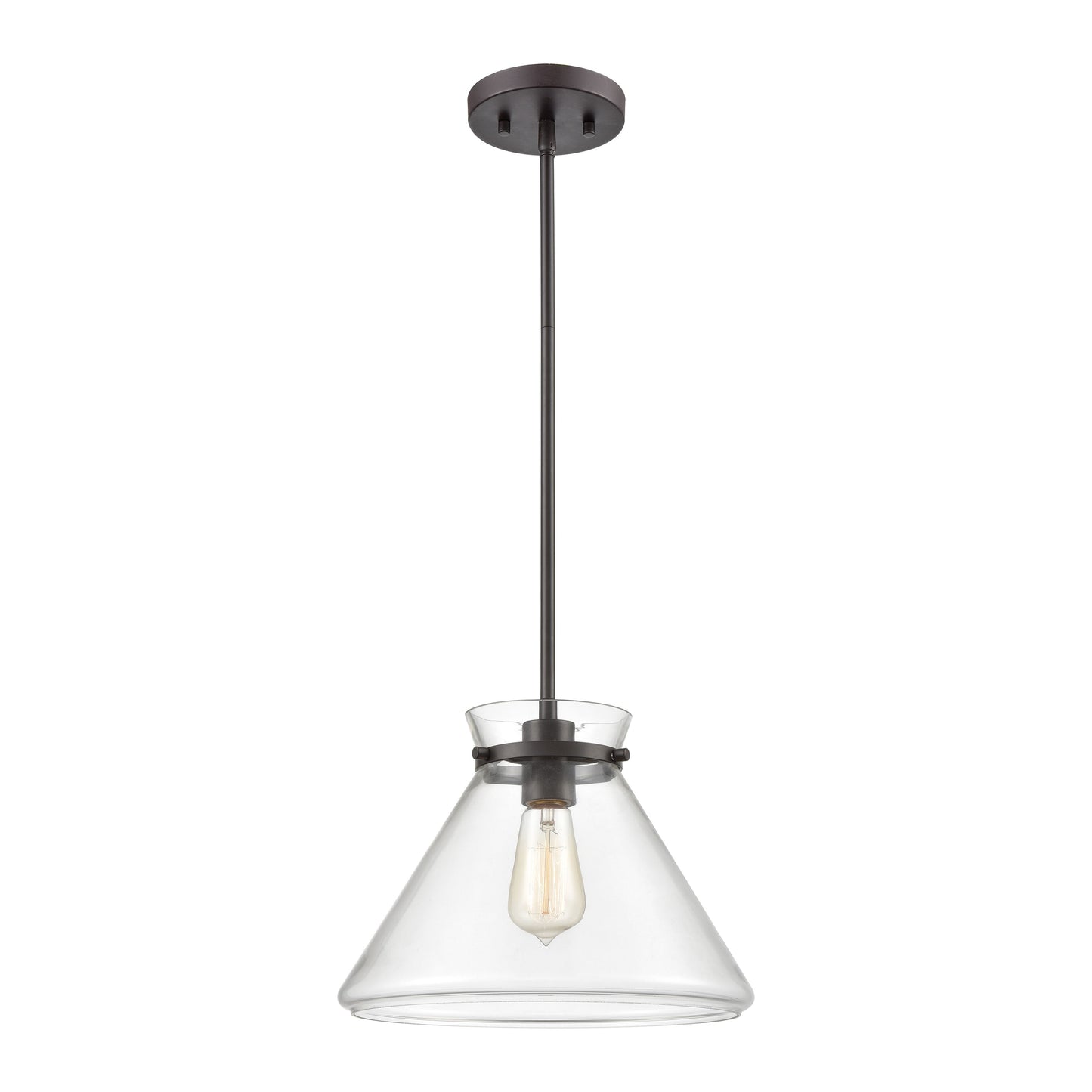 Mickley 12'' Wide 1-Light Mini Pendant - Oil Rubbed Bronze