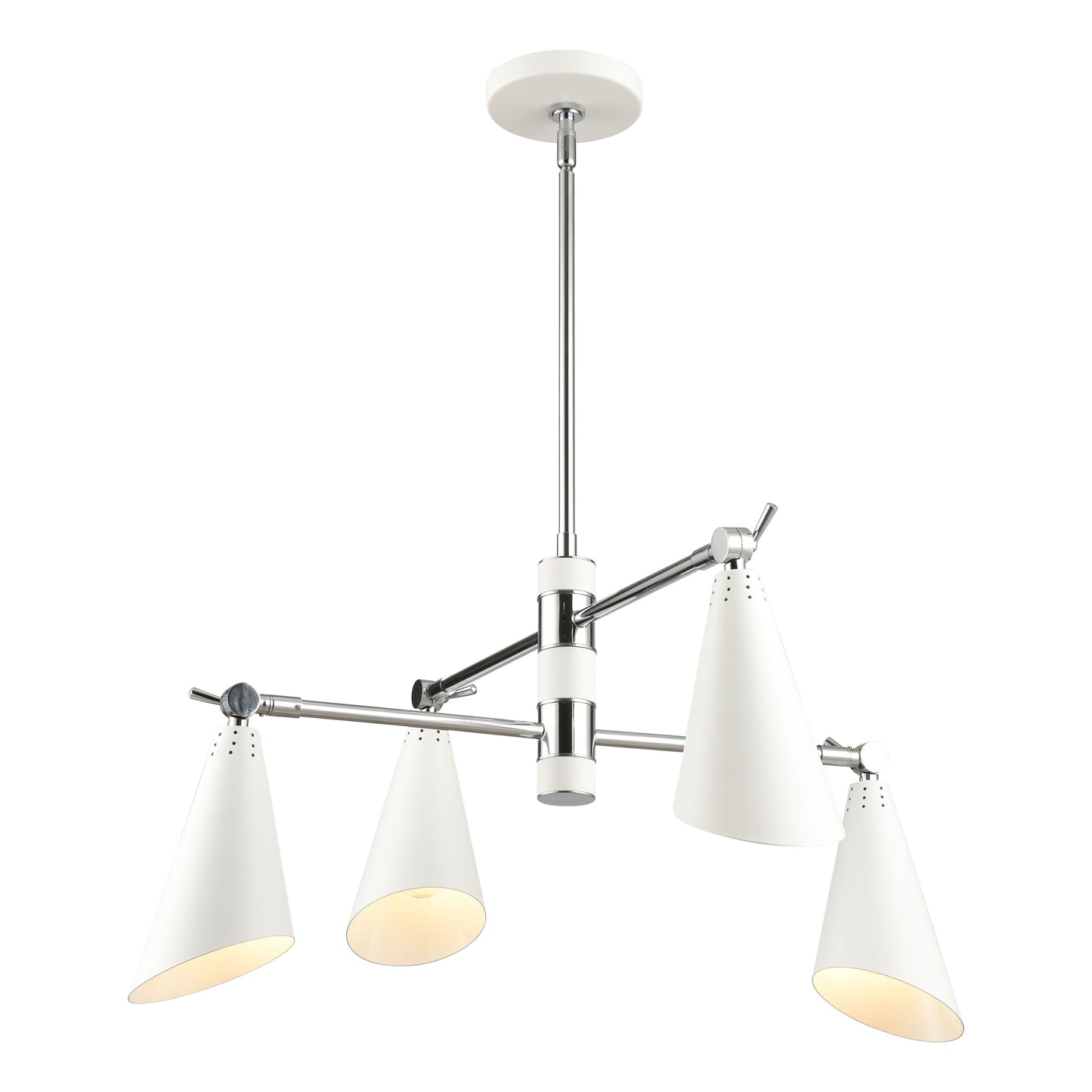 Luca 26'' Wide 4-Light Chandelier - Polished Chrome