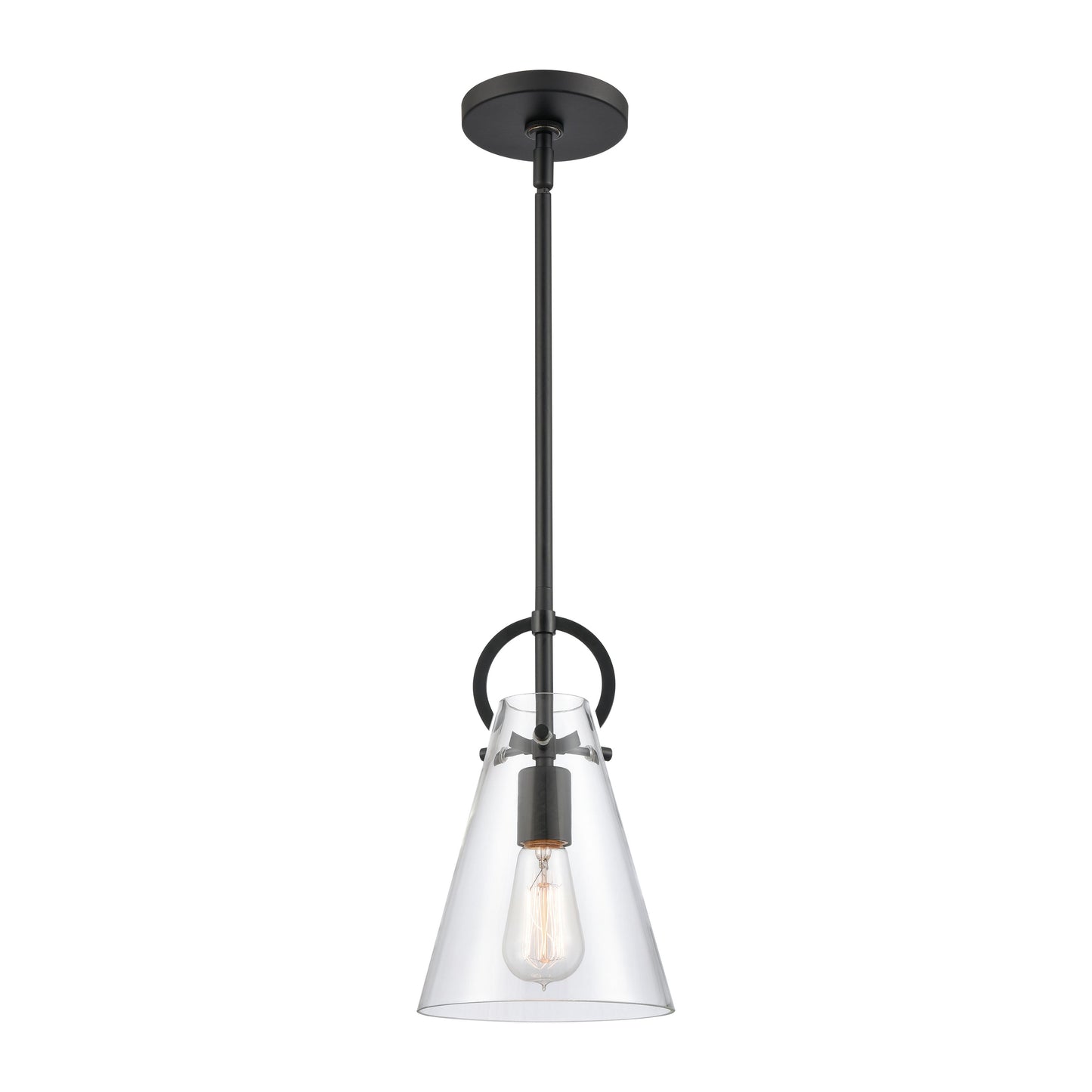 Gabby 7'' Wide 1-Light Mini Pendant - Matte Black