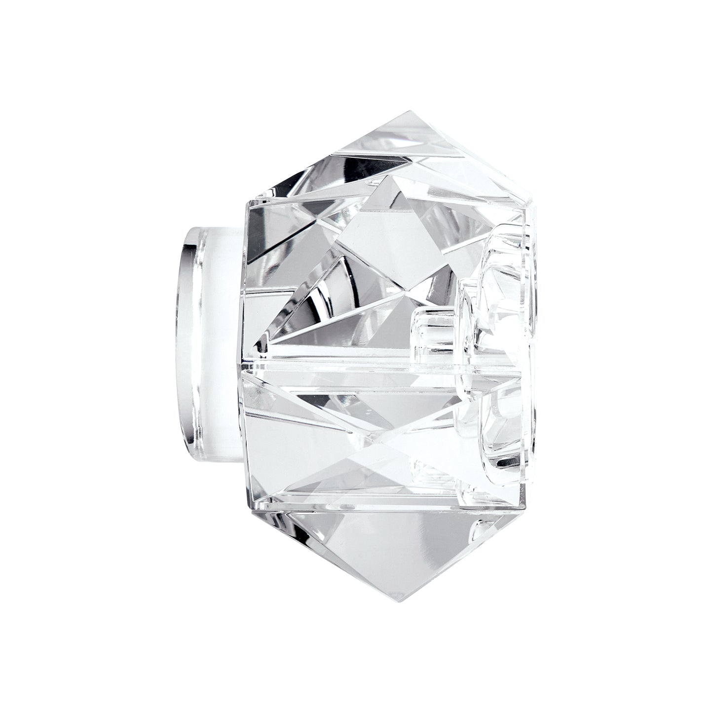 Faceted Star Candleholder - Clear
