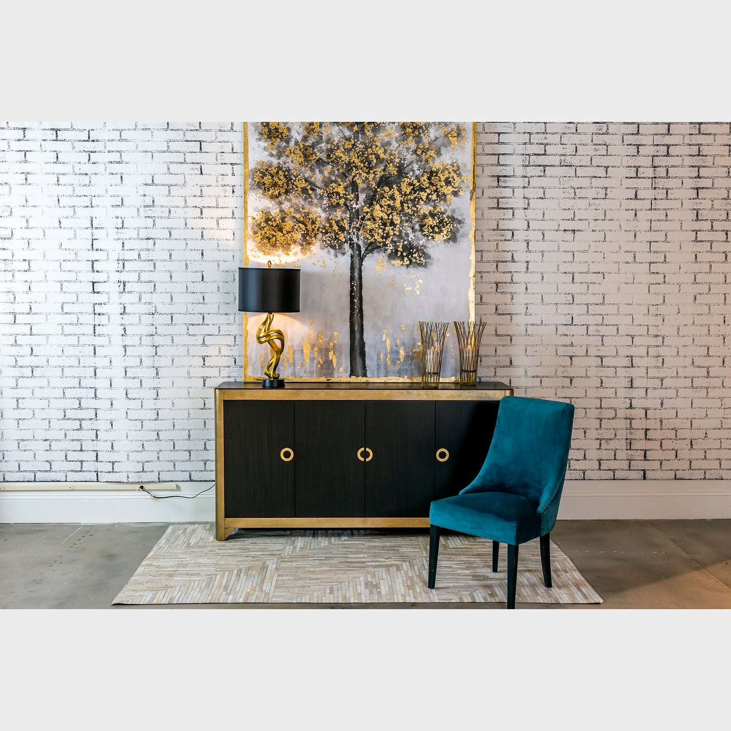 Belle 29.88'' High 1-Light Table Lamp - Gold